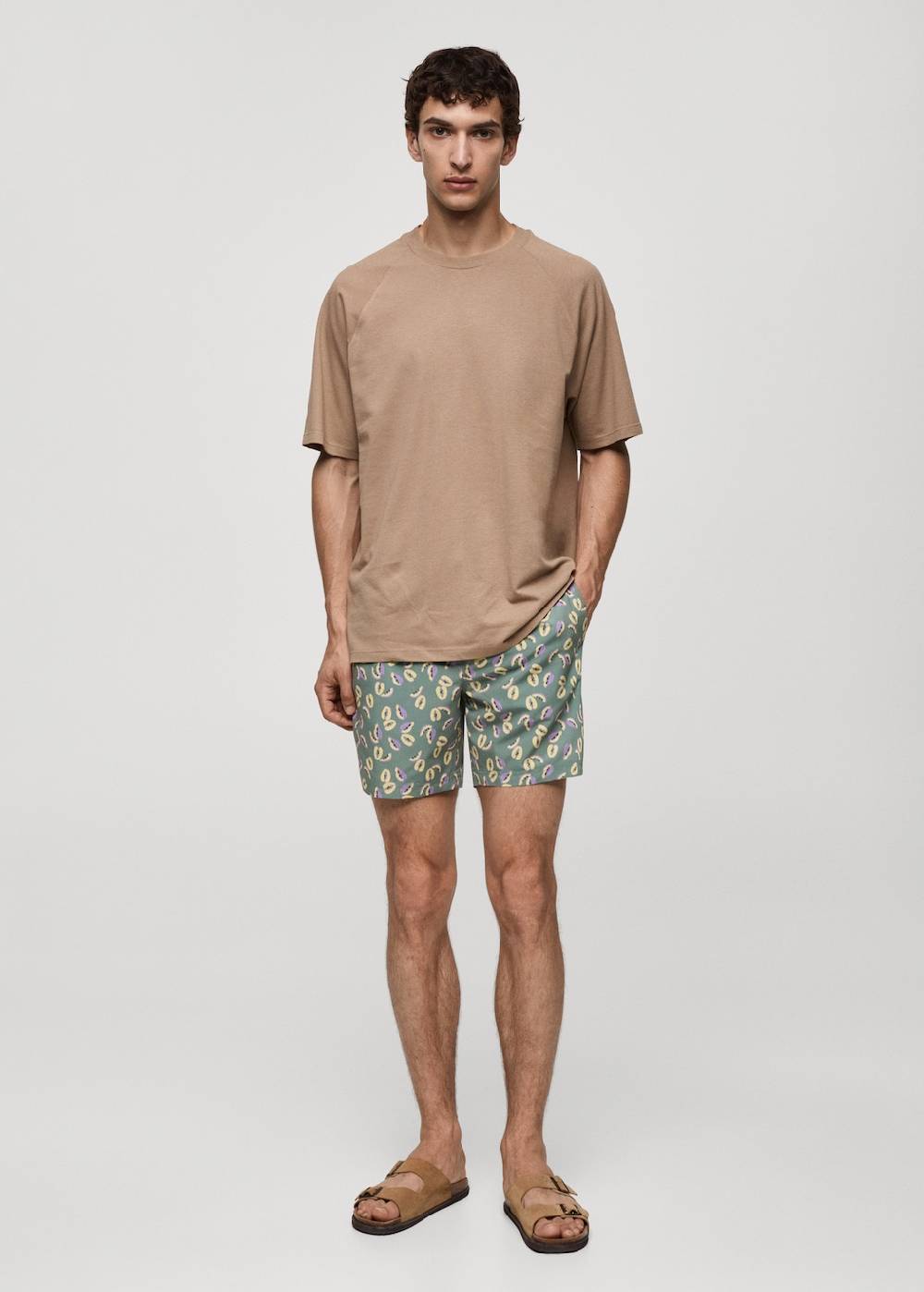Mango Badeshorts Mit Papaya-Print