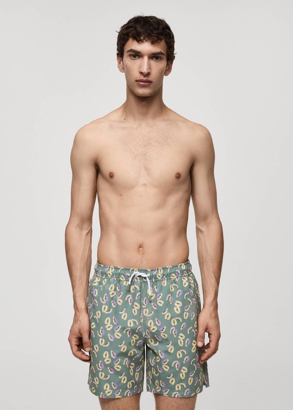Mango Badeshorts mit Papaya-Print