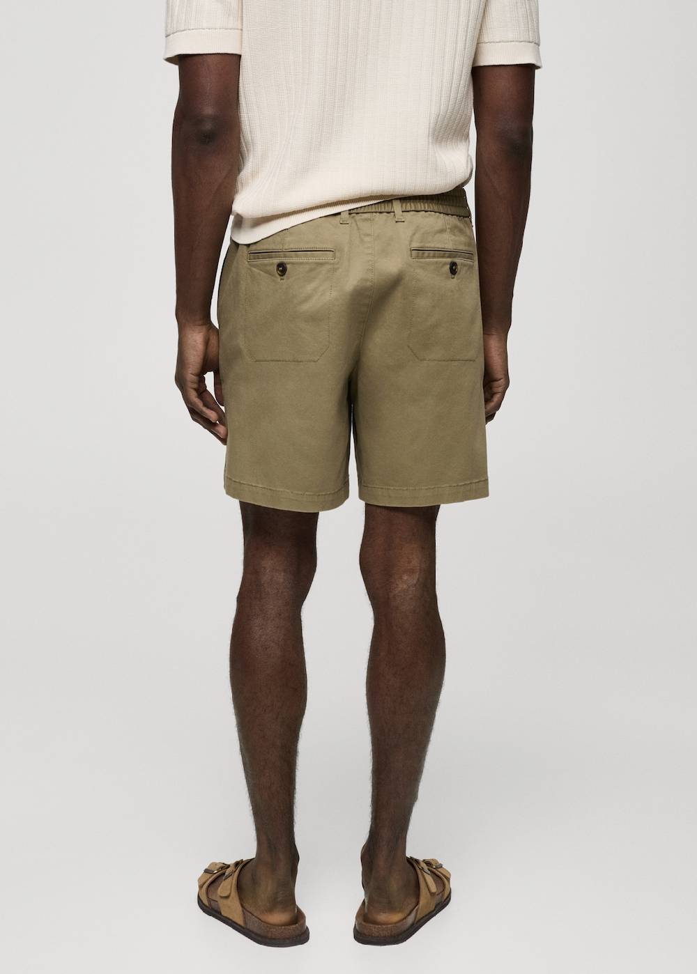 Mango Baumwoll-Bermudashorts Mit Kordelzug