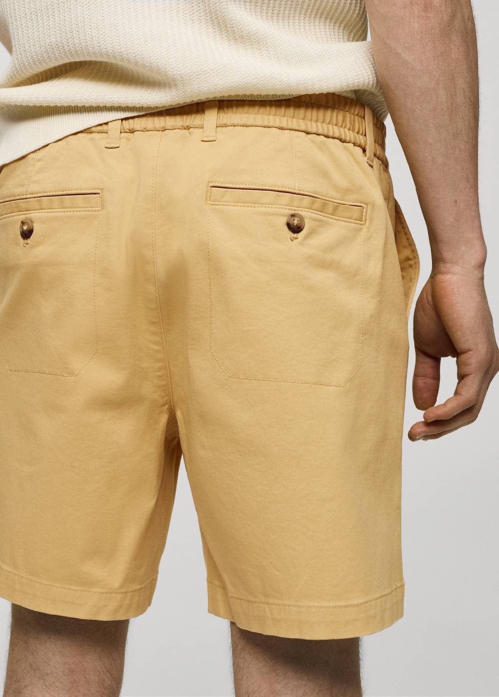 Mango Baumwoll-Bermudashorts Mit Kordelzug