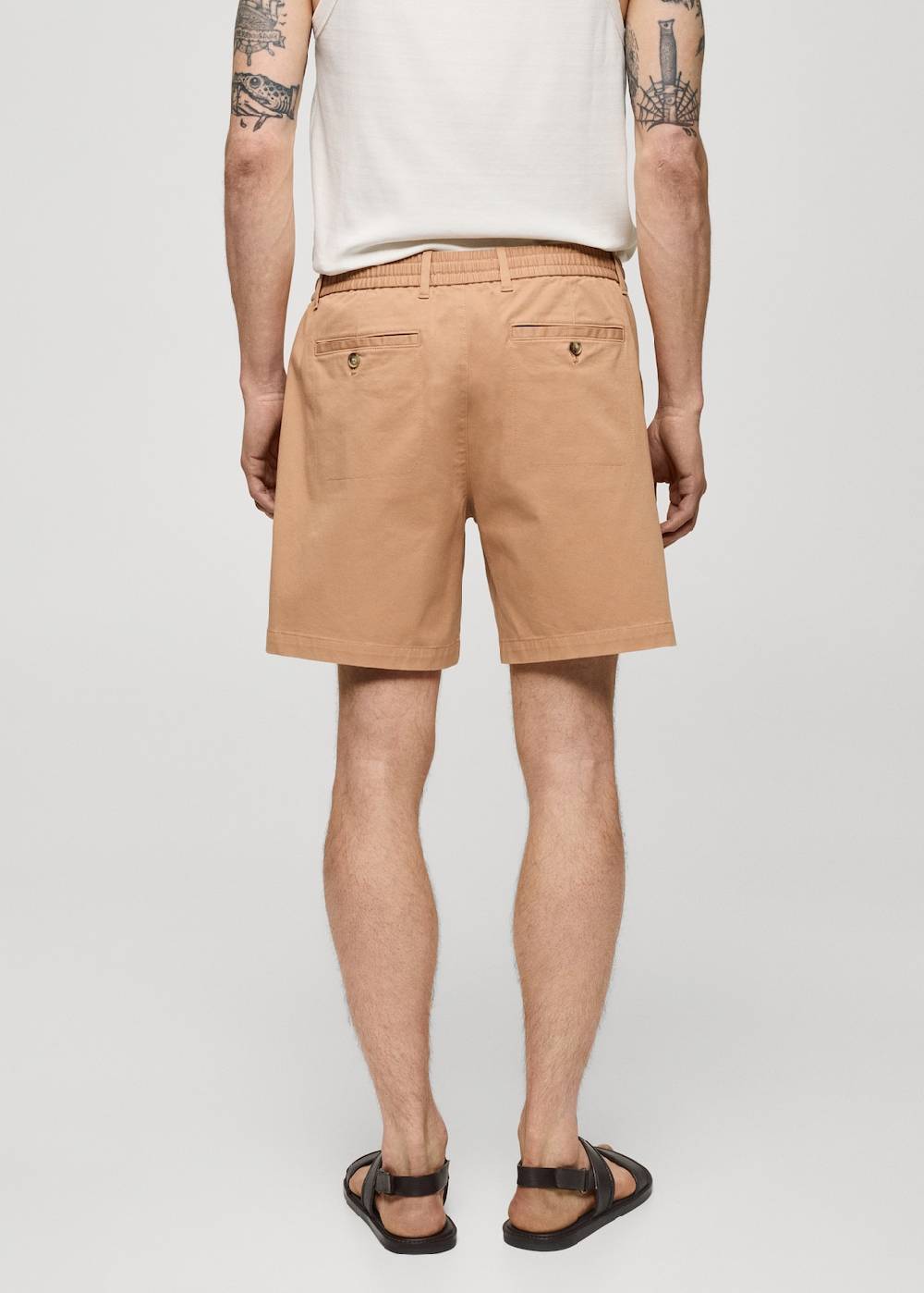 Mango Baumwoll-Bermudashorts Mit Kordelzug