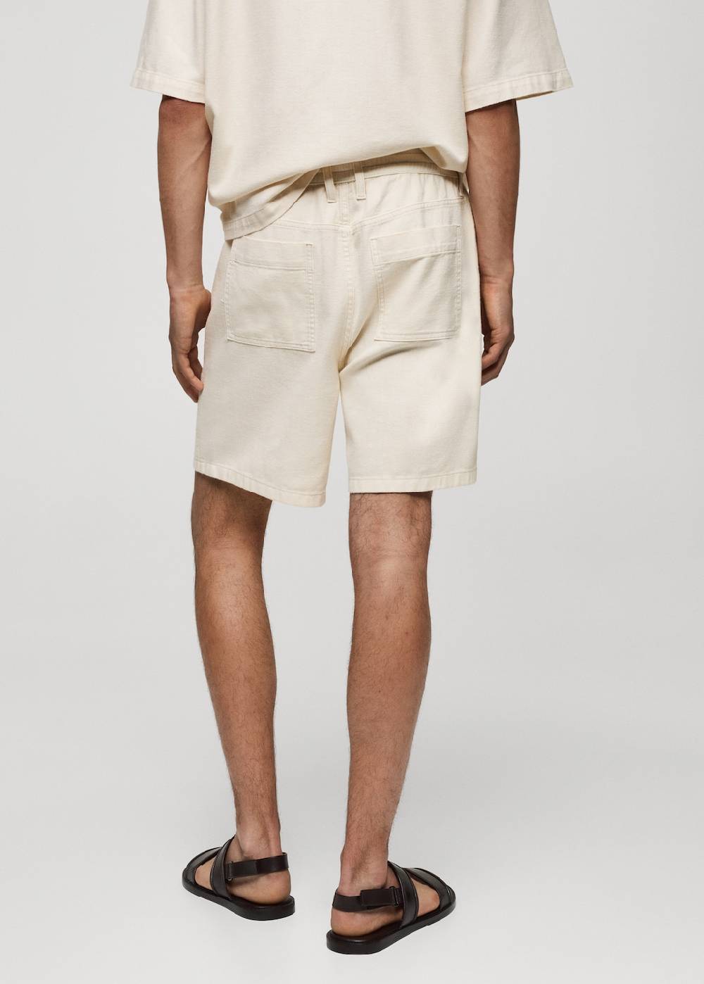 Mango Baumwoll-Bermudashorts Mit Kordelzug