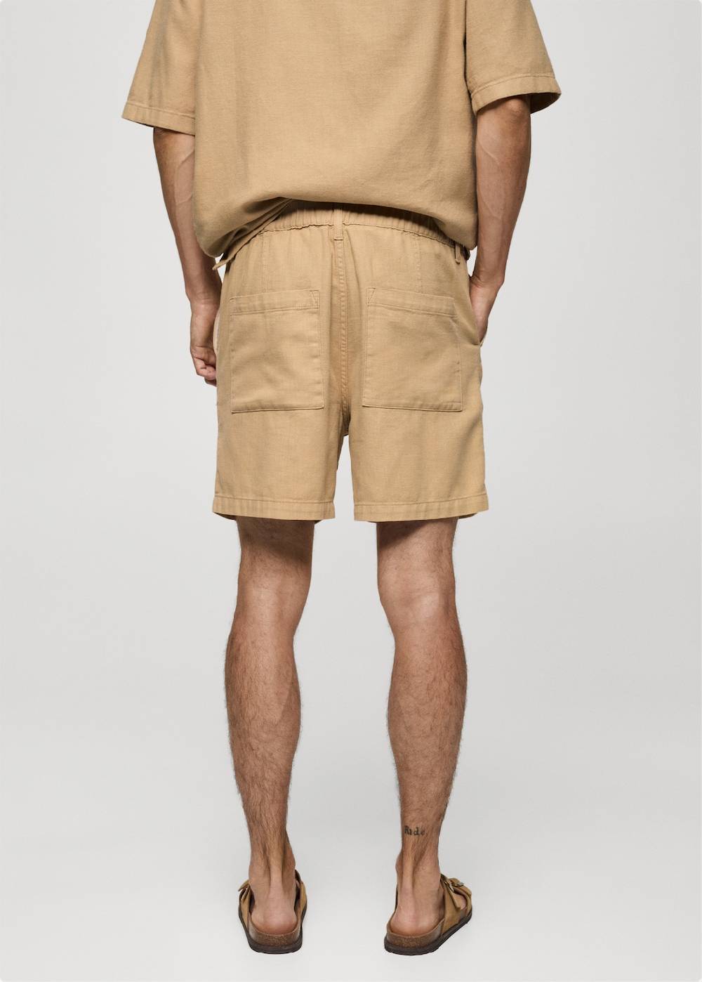 Mango Baumwoll-Bermudashorts Mit Taschen