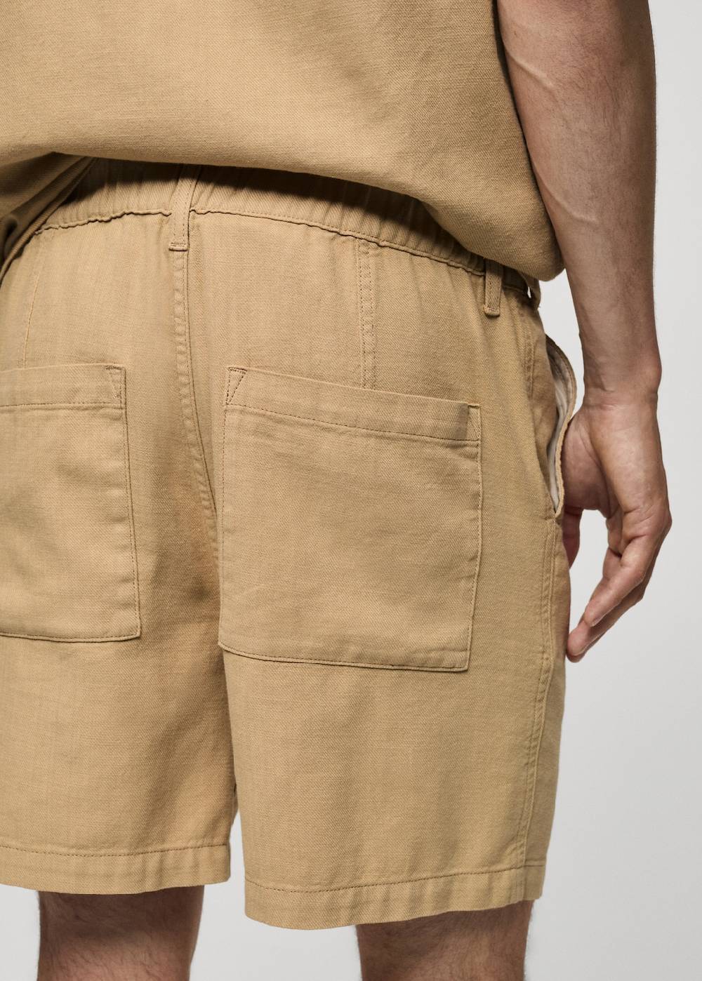 Mango Baumwoll-Bermudashorts Mit Taschen