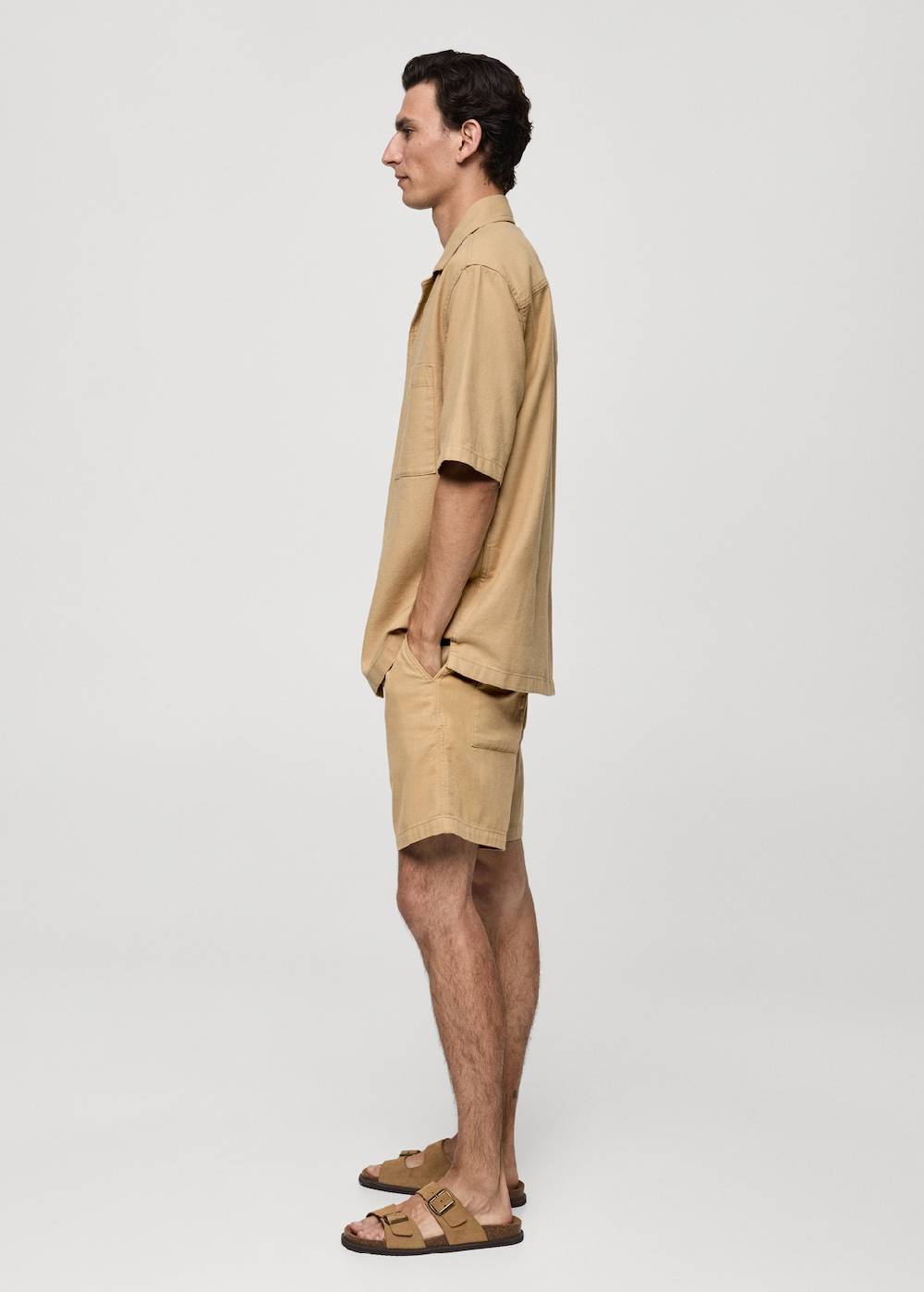 Mango Baumwoll-Bermudashorts Mit Taschen