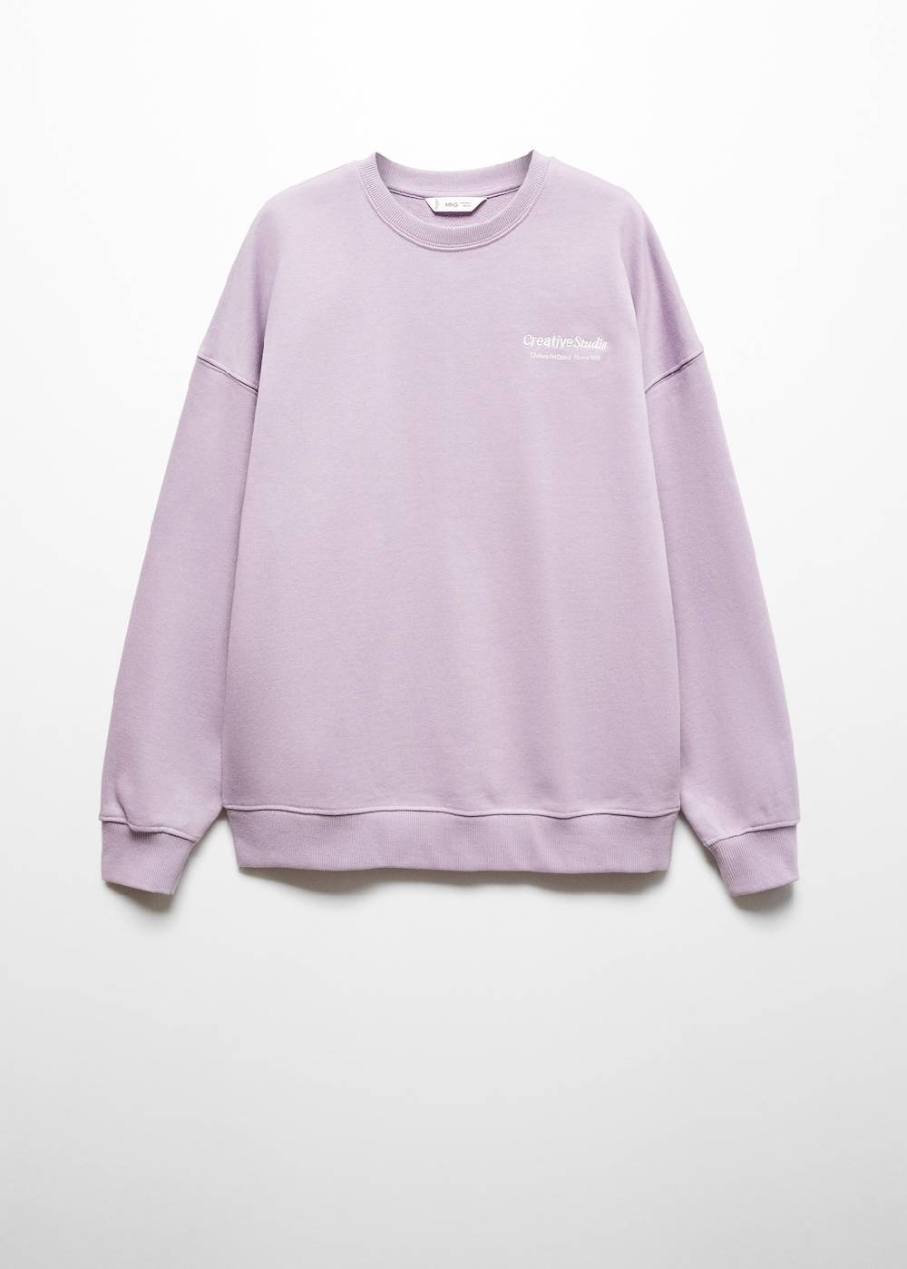 Mango Baumwoll-Sweatshirt Mit Aufschrift