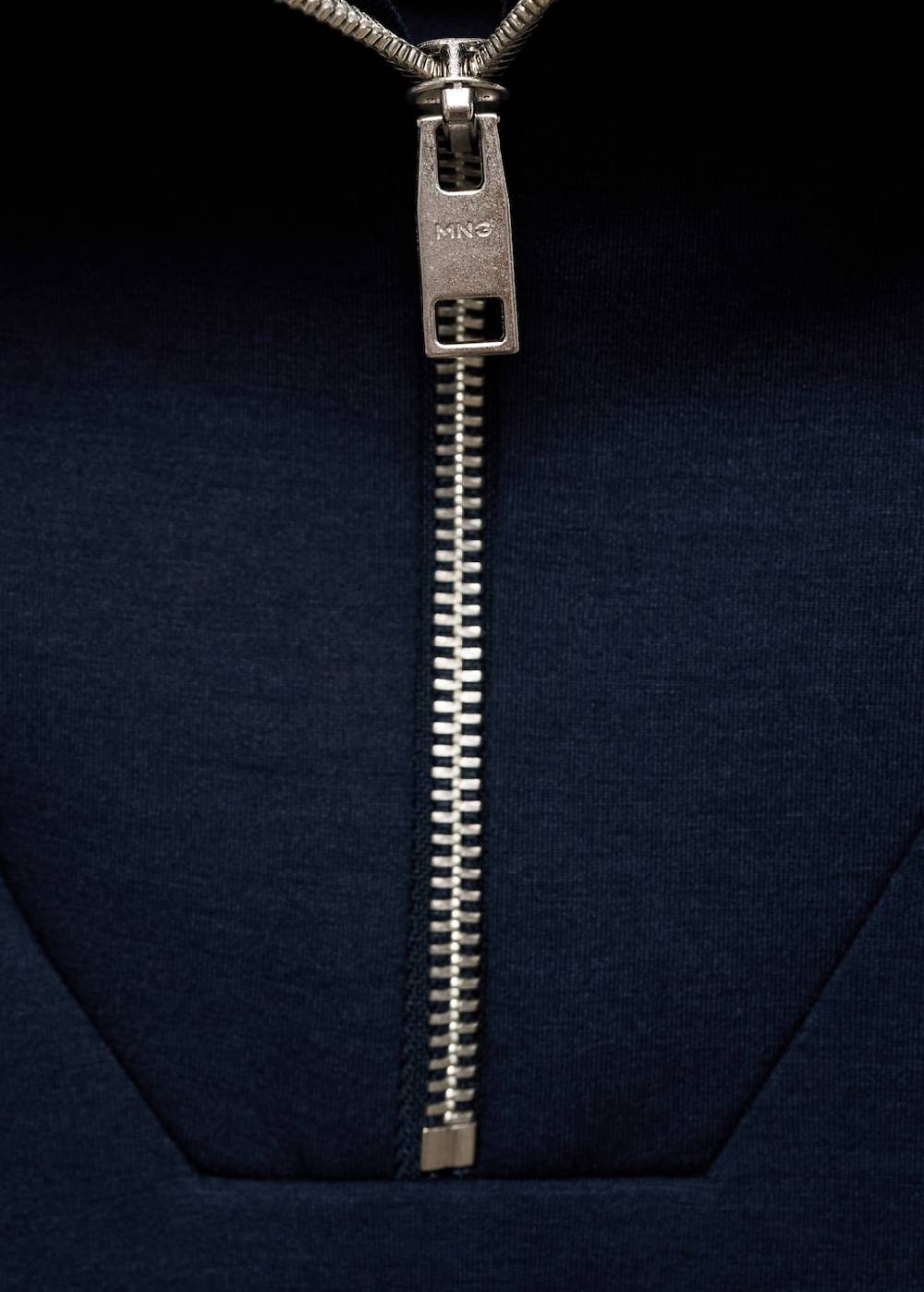 Mango Baumwoll-Sweatshirt Mit Zip-Kragen