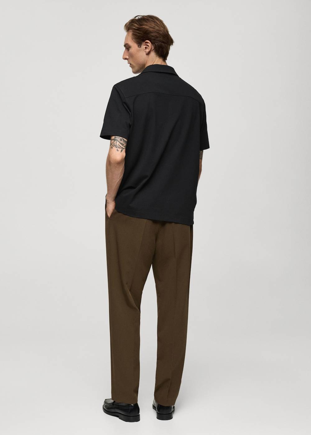 Mango Baumwollhemd Mit Bowlingkragen