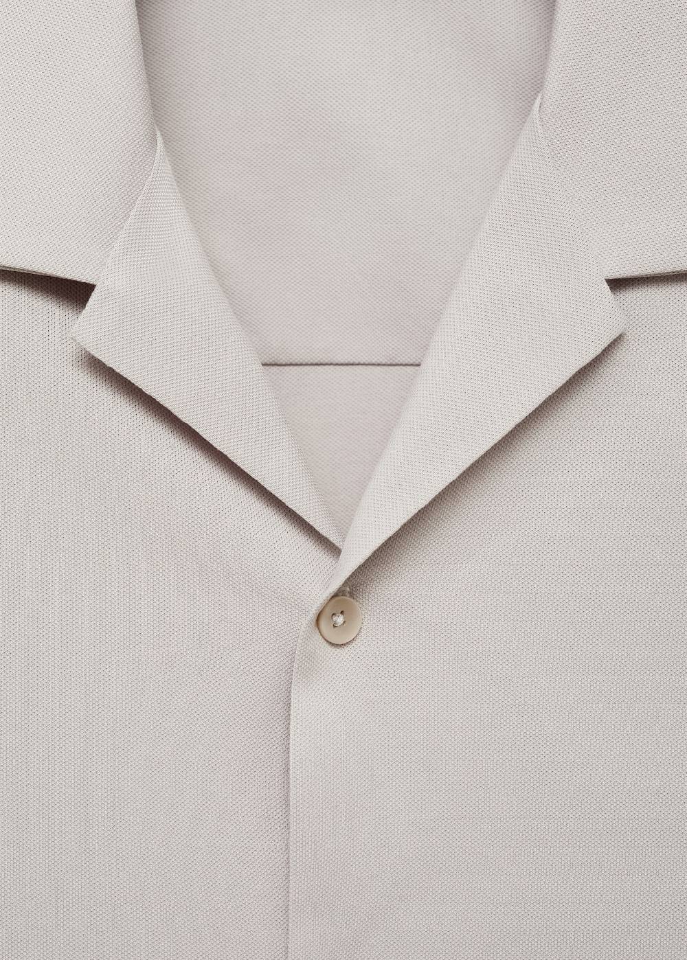 Mango Baumwollhemd Mit Bowlingkragen