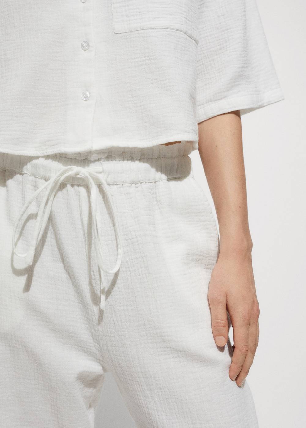 Mango Baumwollhose Mit Gummibund