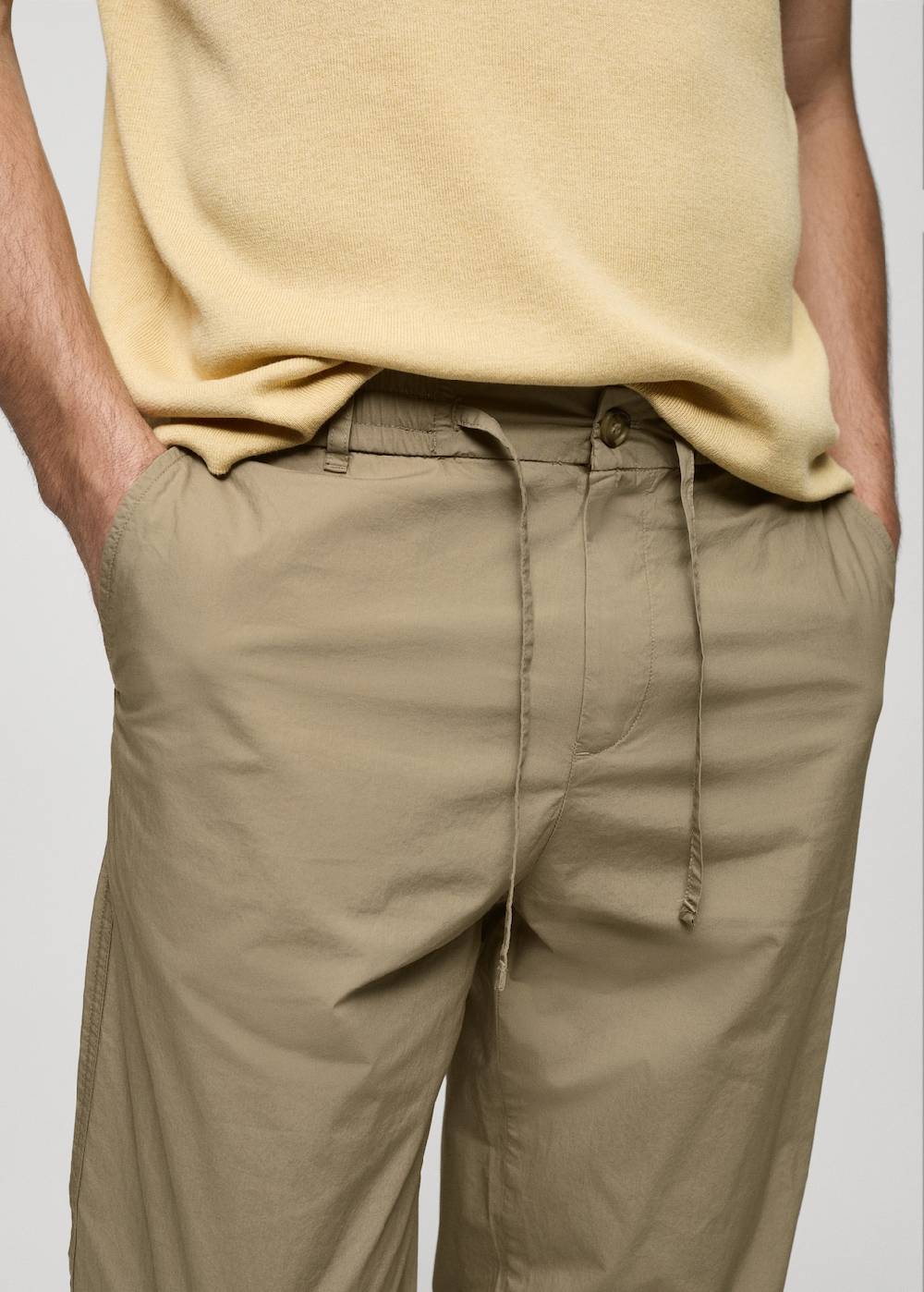 Mango Baumwollhose Mit Kordel