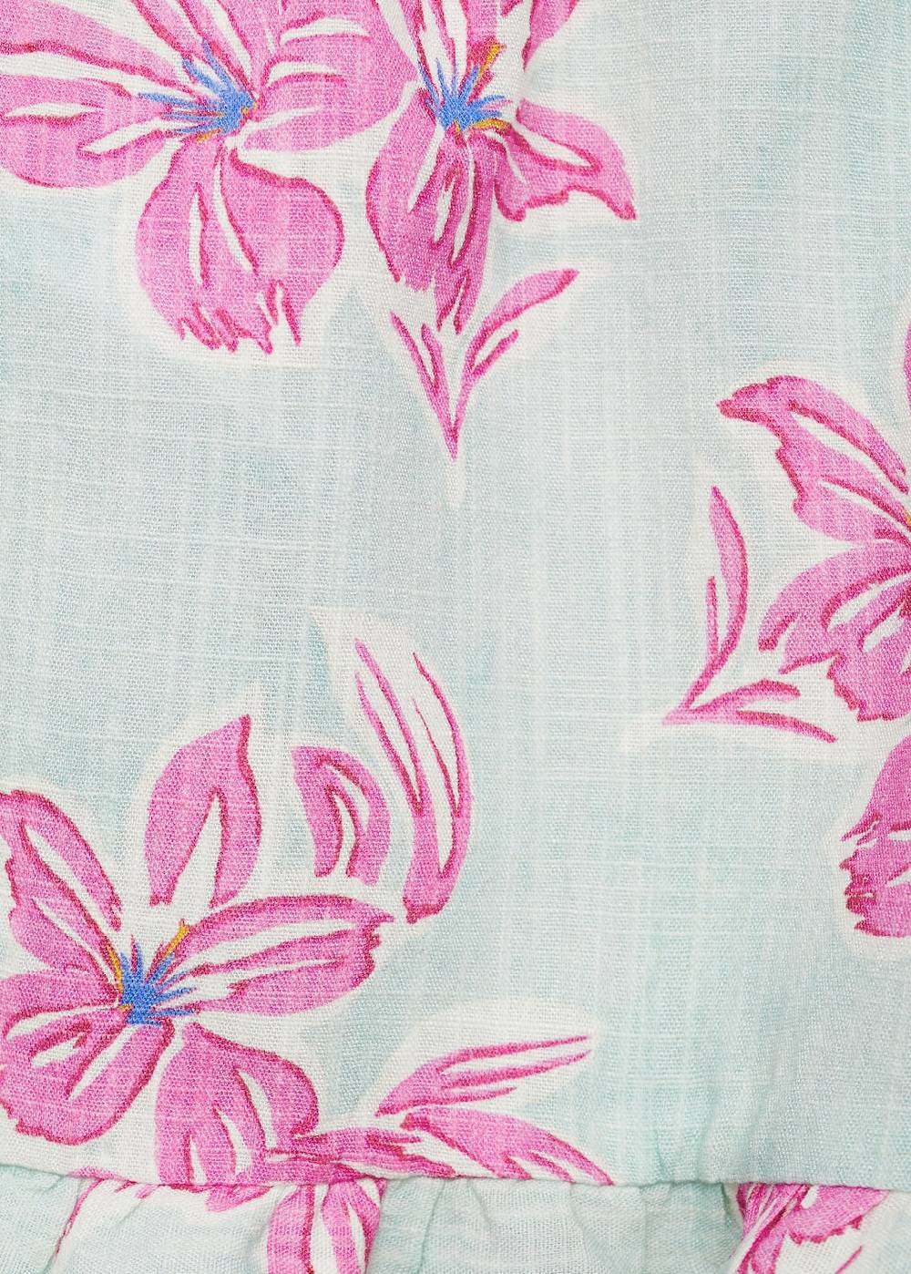 Mango Baumwollshorts Mit Blumenmuster