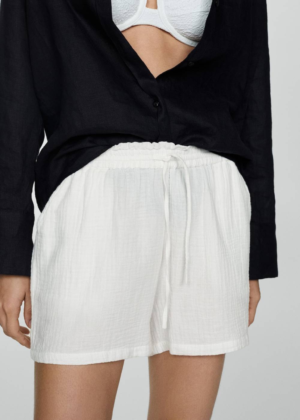 Mango Baumwollshorts Mit Stretchbund