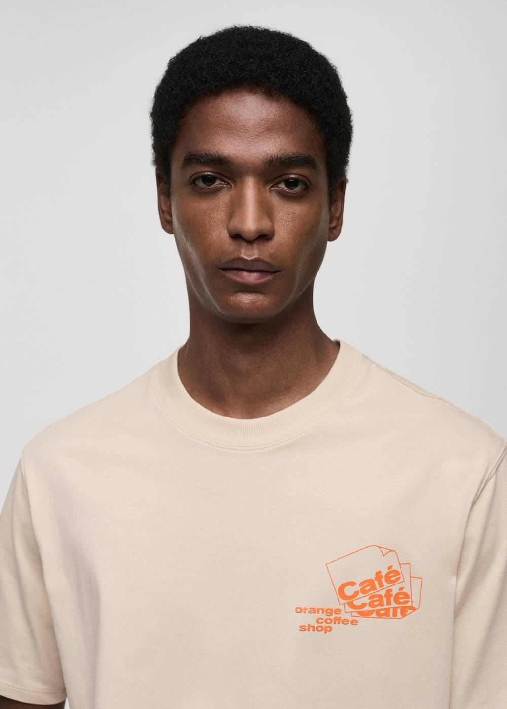 Mango Bedrucktes Baumwoll-T-Shirt