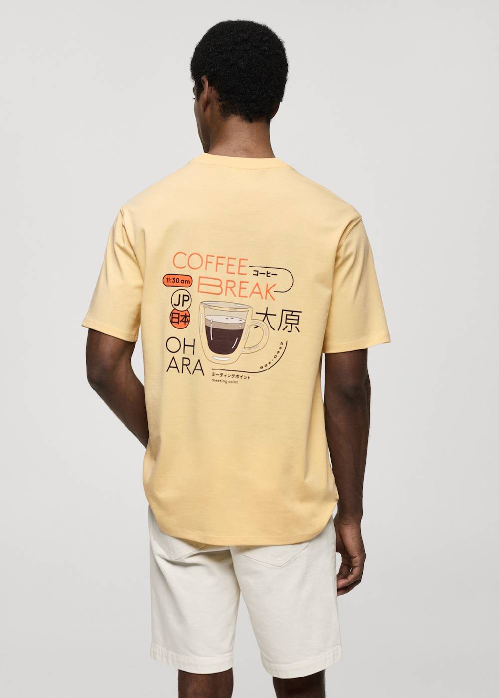 Mango Bedrucktes Baumwoll-T-Shirt