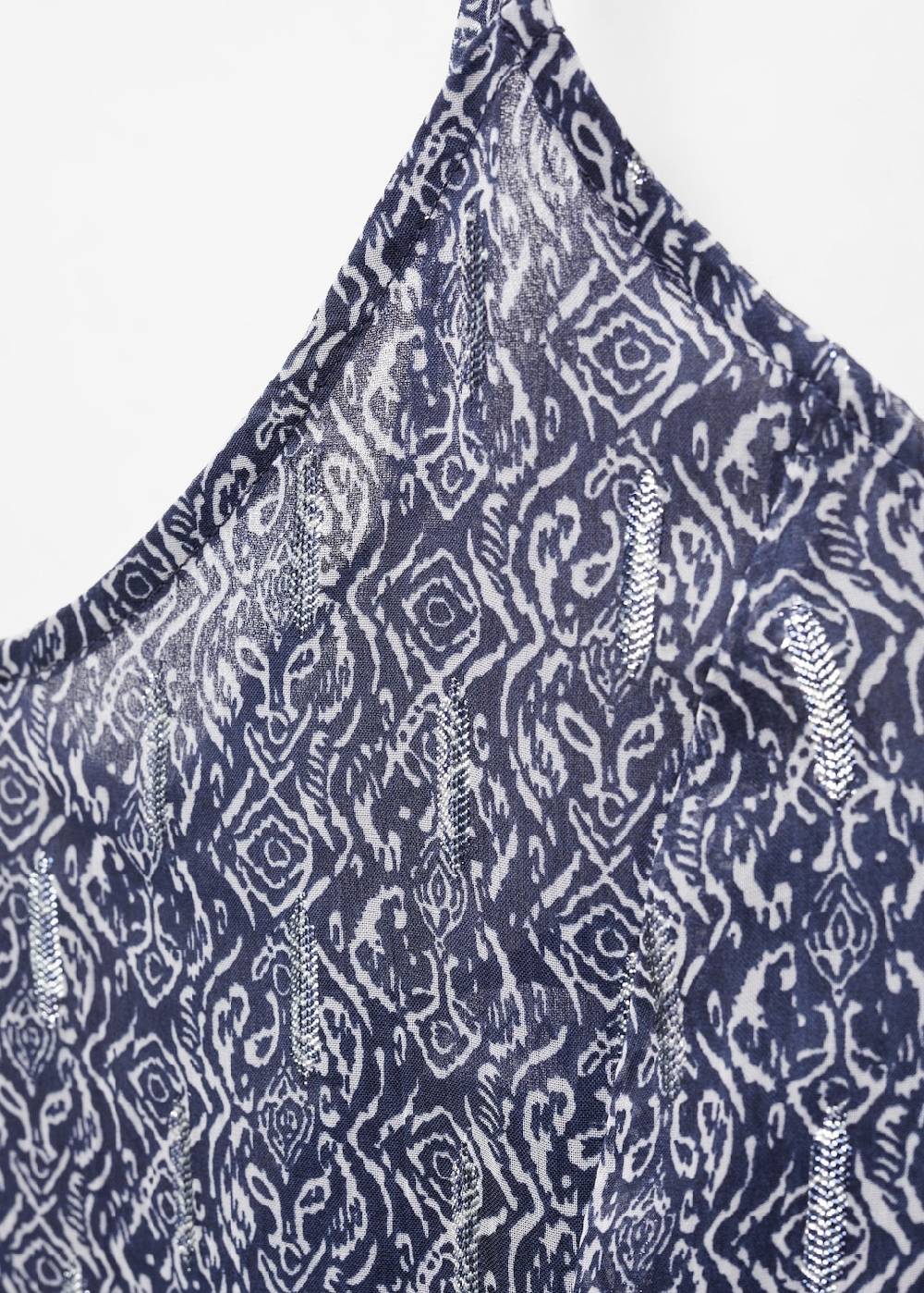 Mango Bedrucktes Kleid Mit Cut-outs