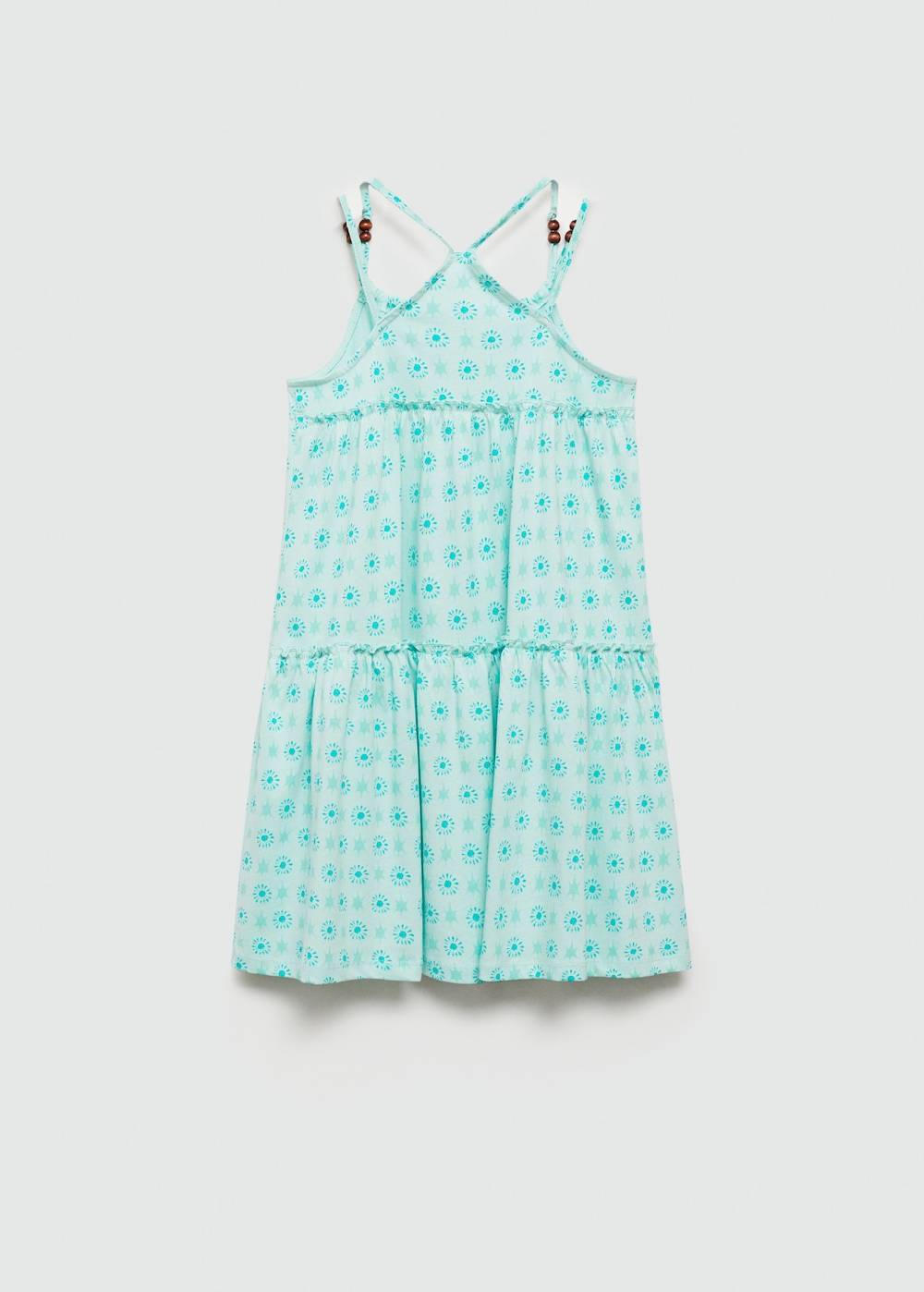 Mango Bedrucktes Kleid Mit Perlen