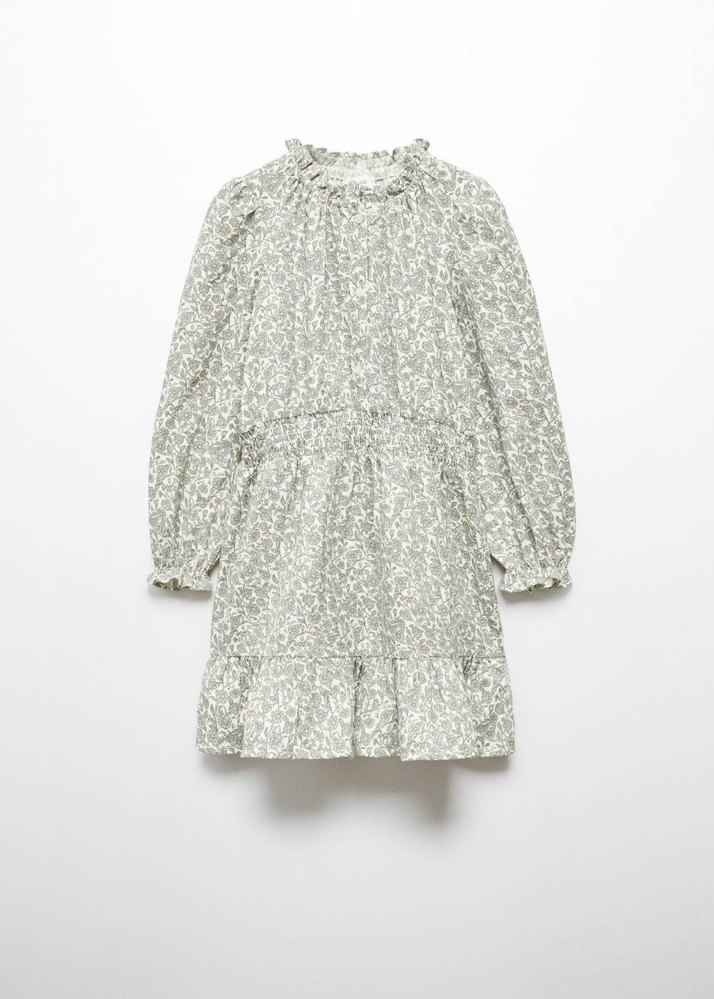 Mango Bedrucktes Rüschenkleid