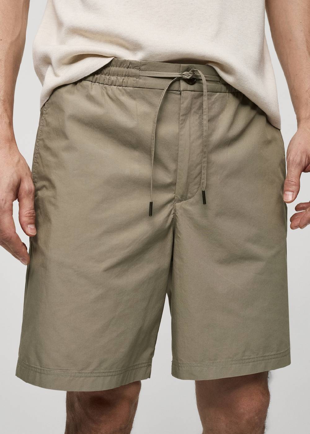 Mango Bermudashorts Aus 100 % Baumwolle Mit Kordel