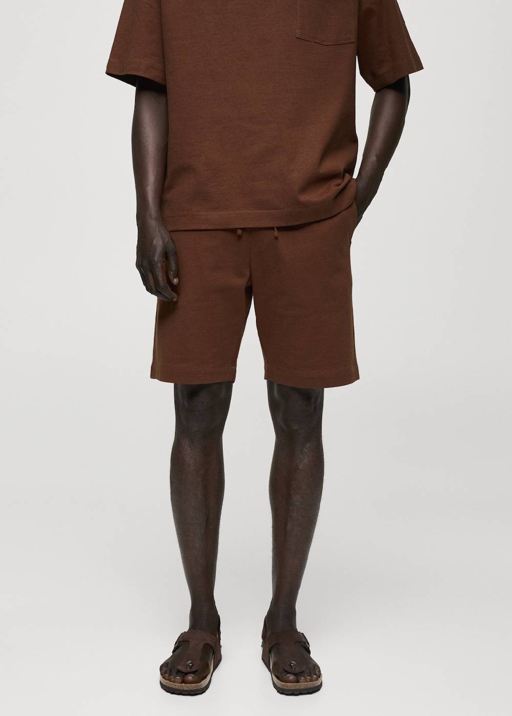 Mango Bermudashorts aus 100 % Baumwolle mit Kordel