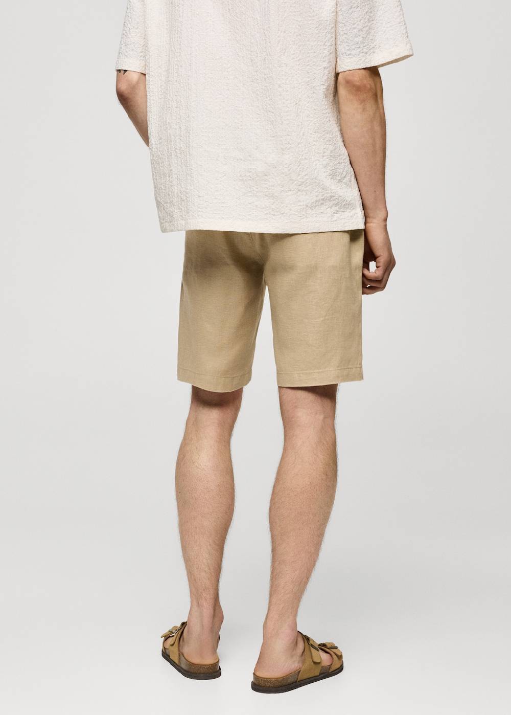 Mango Bermudashorts Aus 100 % Leinen Mit Kordel