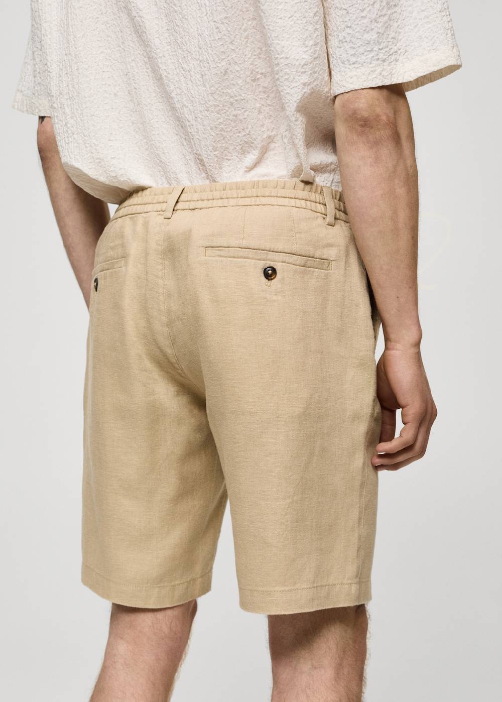 Mango Bermudashorts Aus 100 % Leinen Mit Kordel