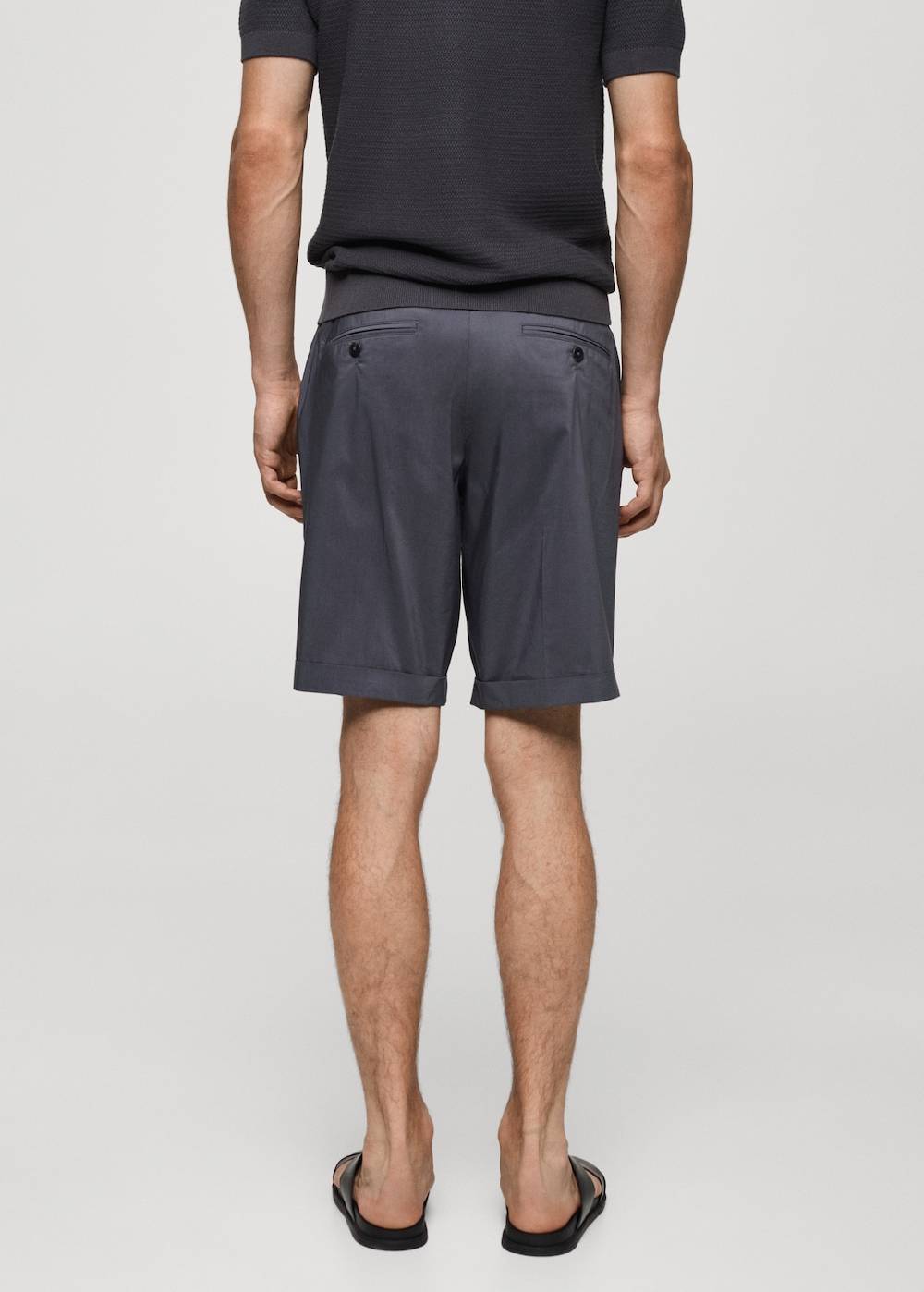 Mango Bermudashorts Aus Baumwolle Mit Bundfalten