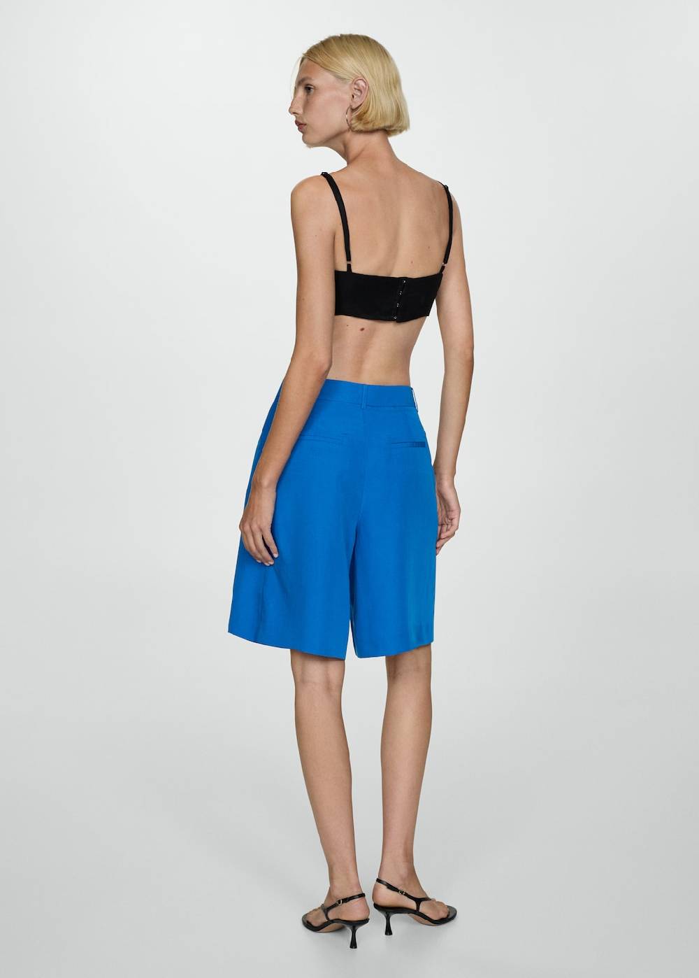 Mango Bermudashorts Aus Lyocell Mit Bundfalten