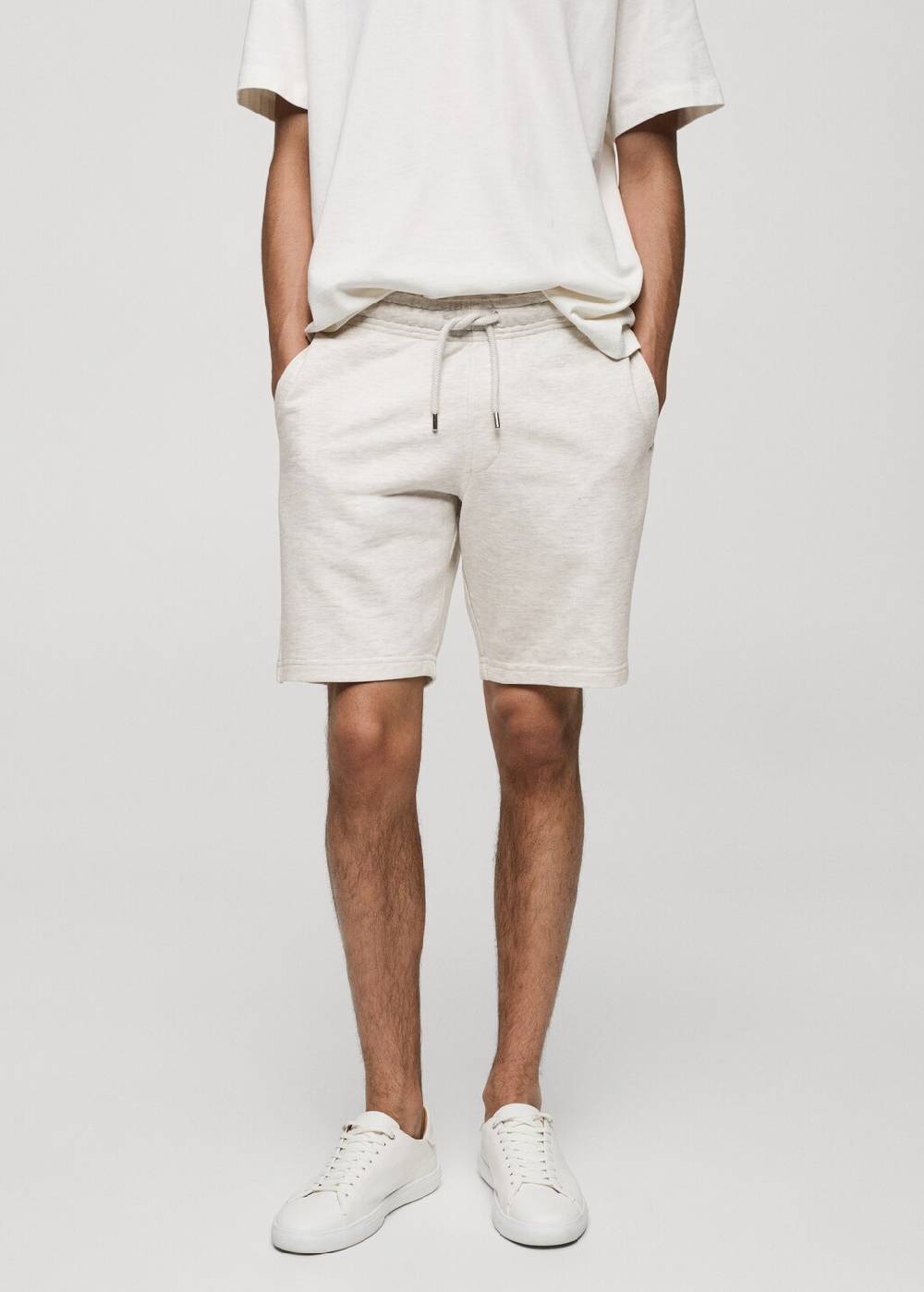 Mango Bermudashorts im Jogger-Stil aus Baumwolle