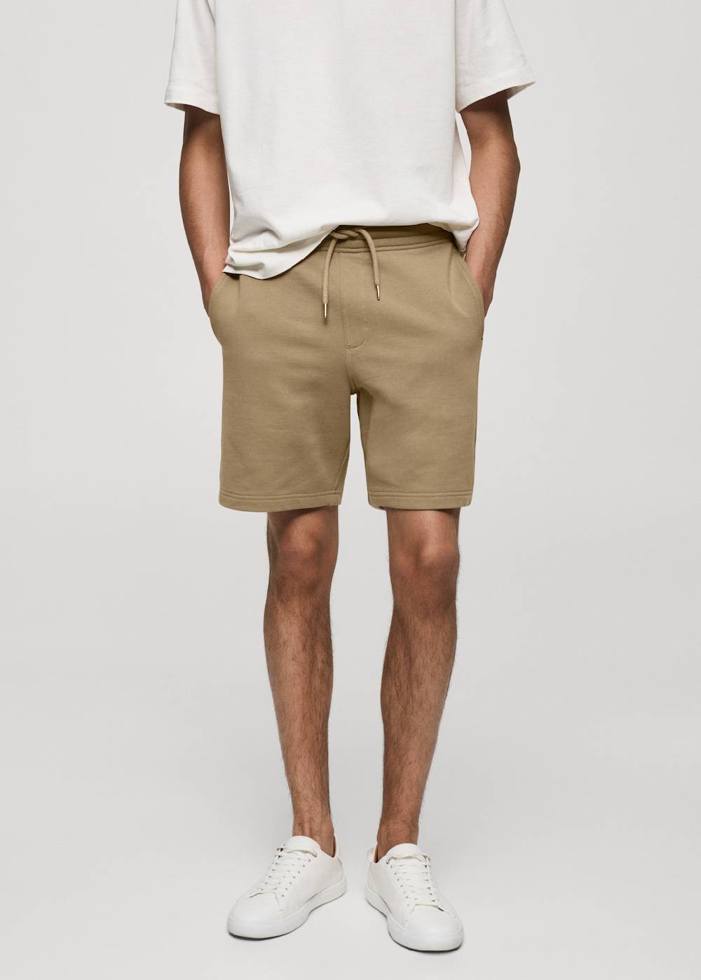 Mango Bermudashorts im Jogger-Stil aus Baumwolle