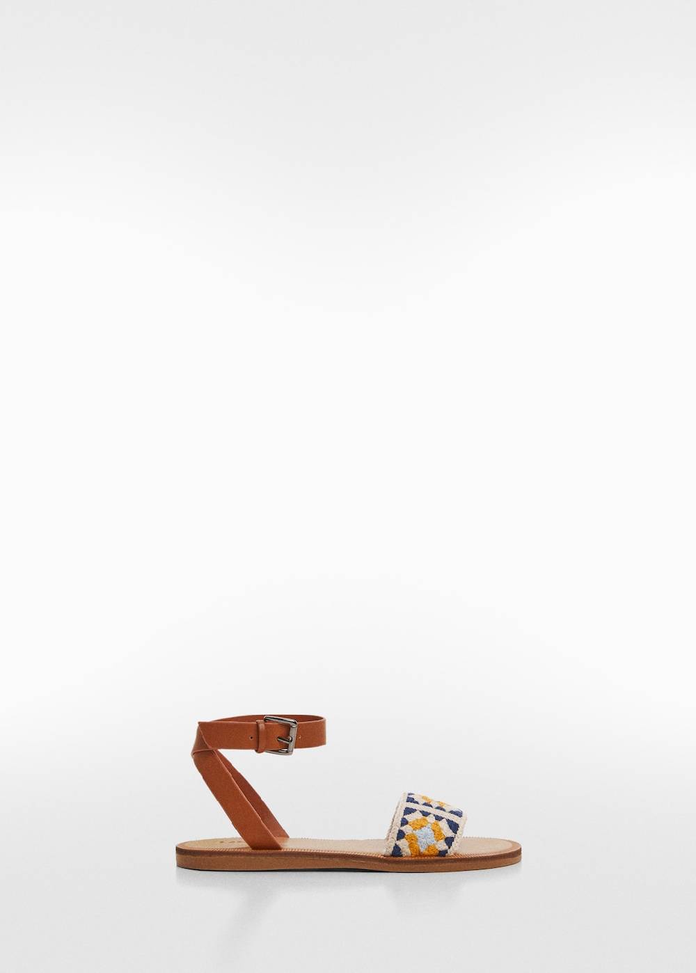 Mango Bestickte Riemchensandale