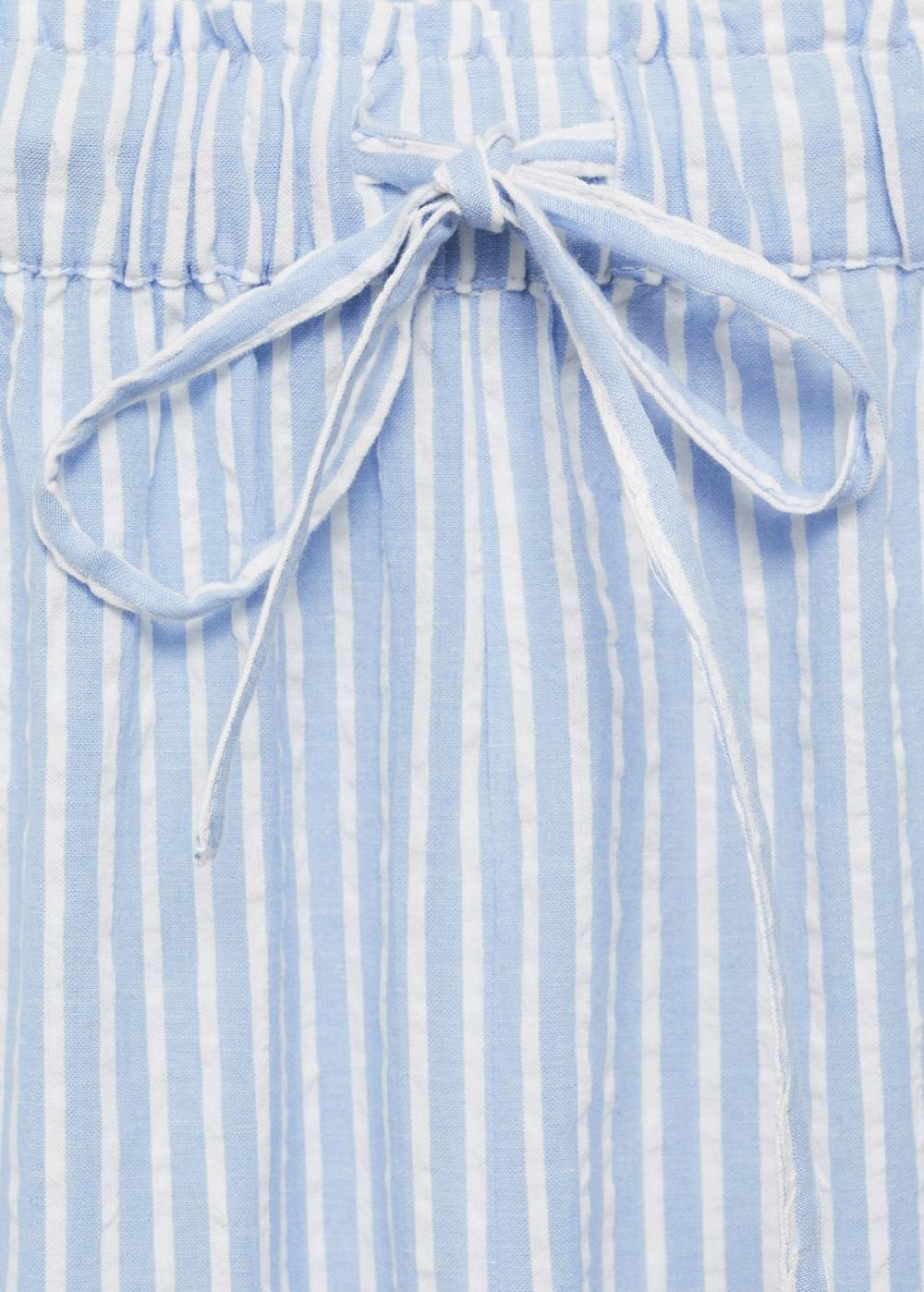 Mango Bestickte Streifenhose