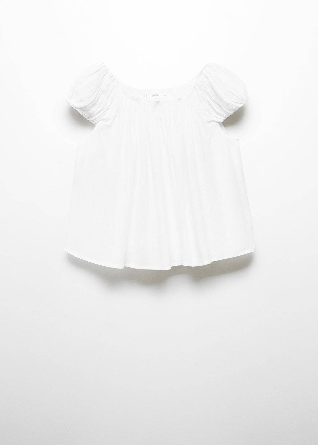 Mango Bluse Mit Gerafftem Detail