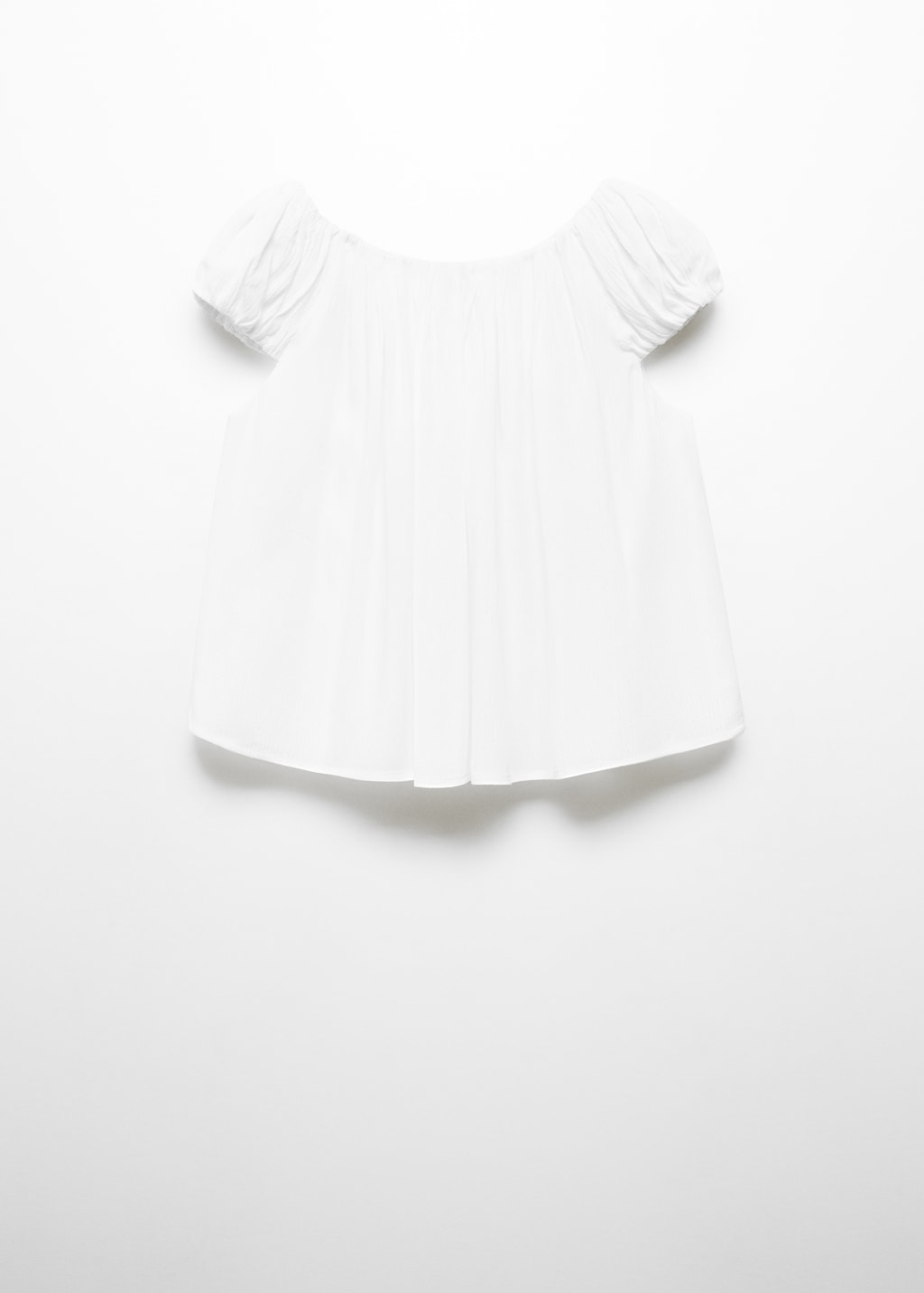 Mango Bluse Mit Gerafftem Detail