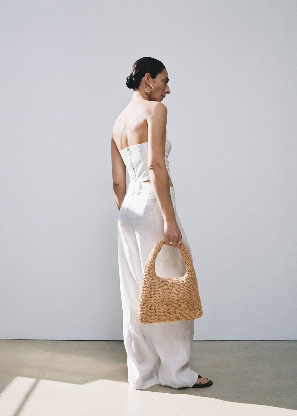 Mango Bundfaltenhose Aus 100 % Leinen