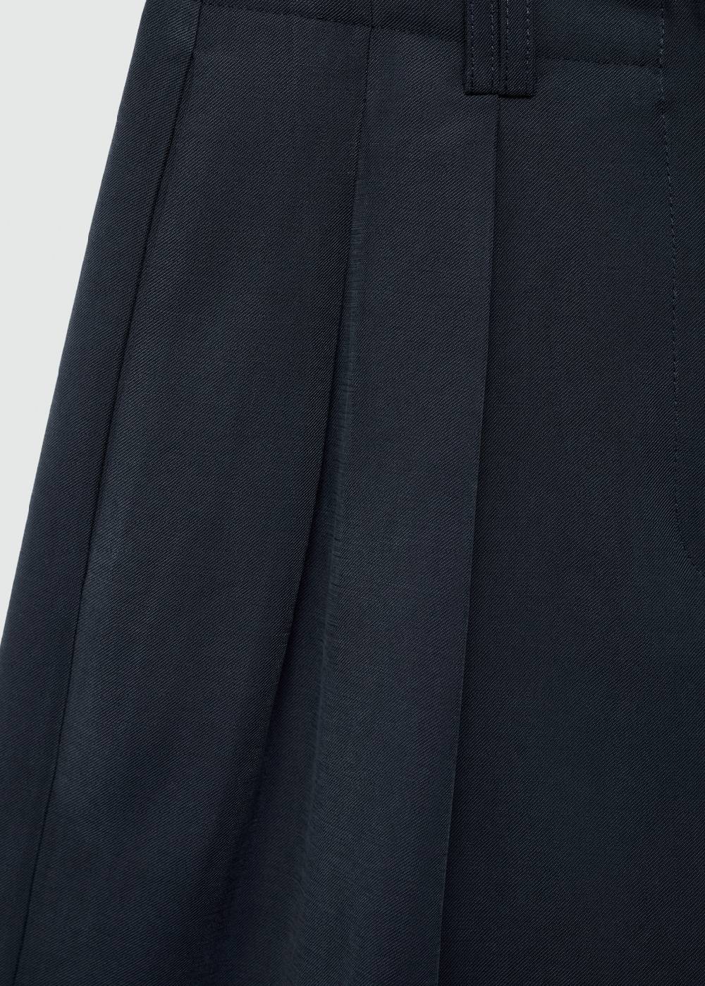 Mango Bundfaltenshorts Mit Mittlerer Bundhöhe