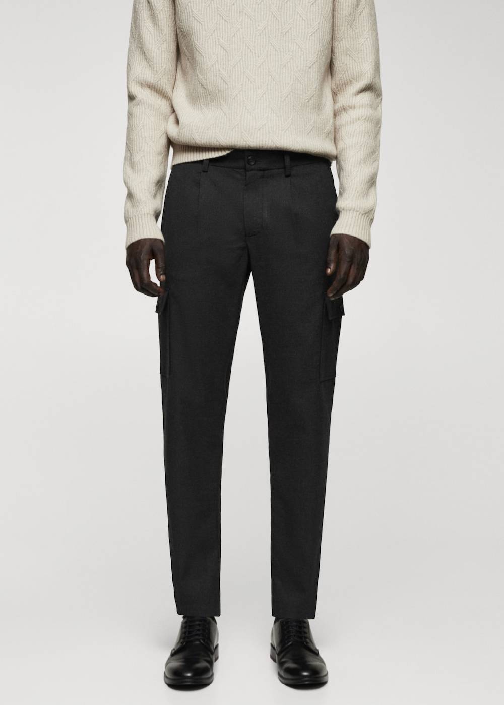 Mango Cargohose mit Bundfalten