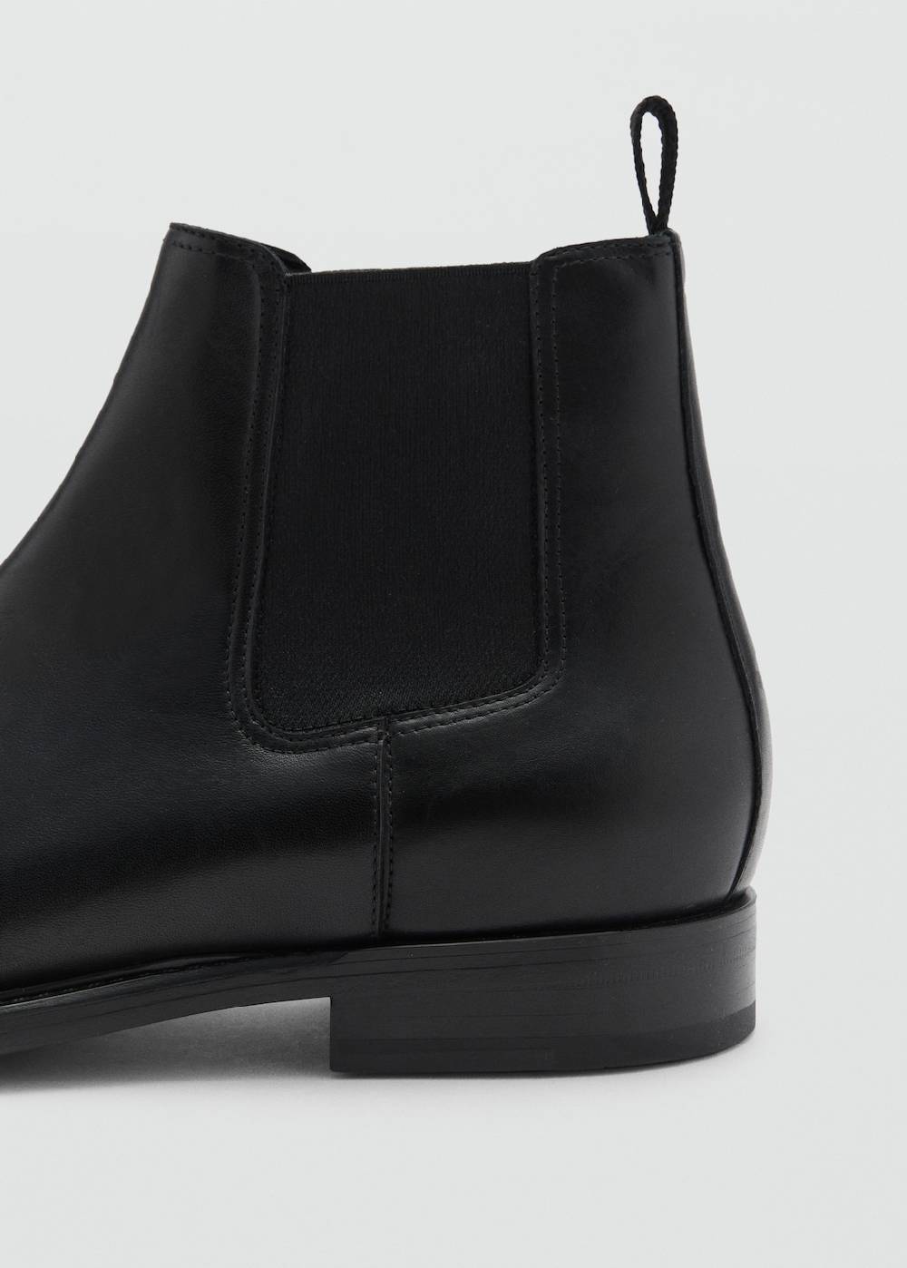 Mango Chelsea Boots Aus Poliertem Leder
