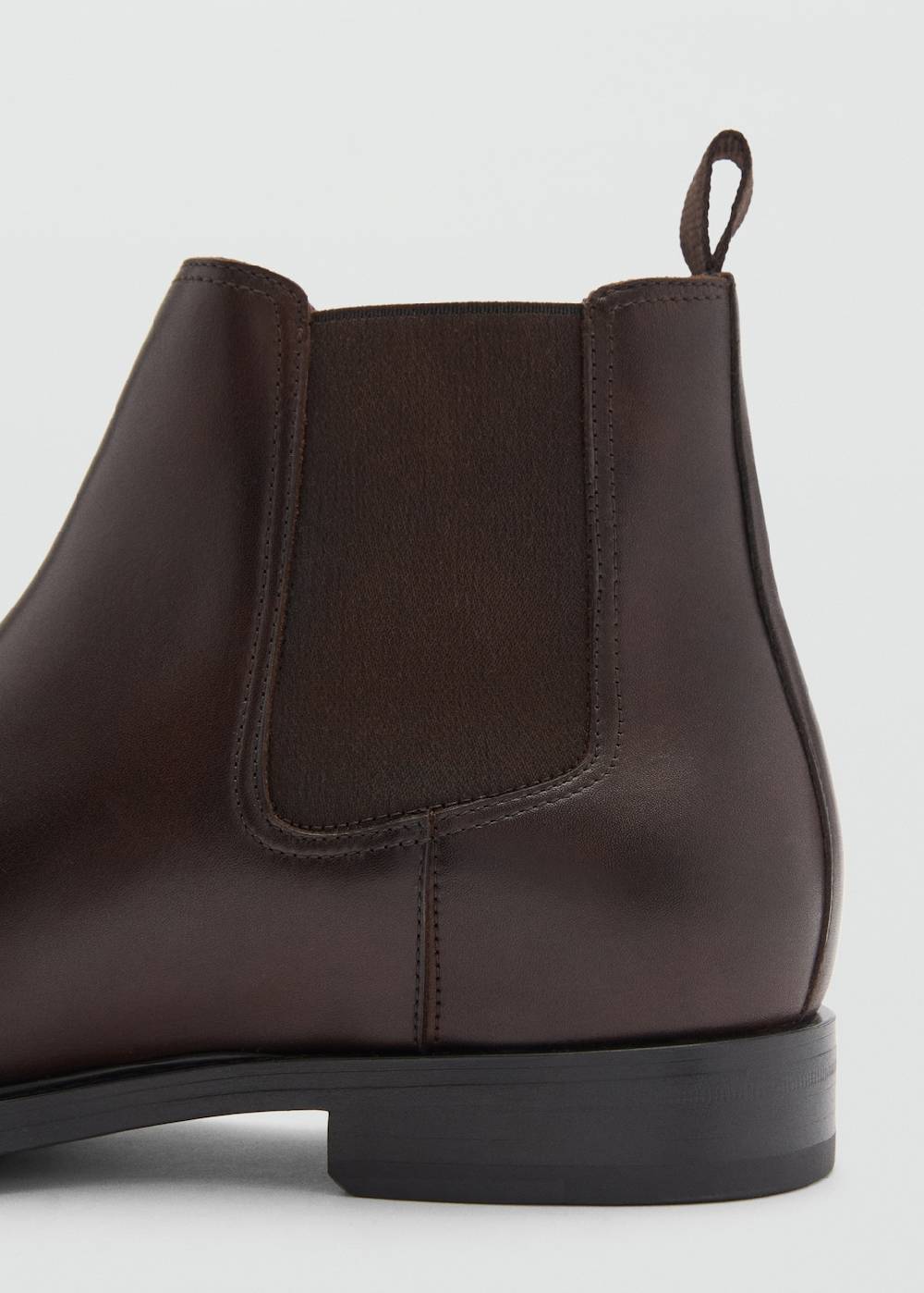 Mango Chelsea Boots Aus Poliertem Leder