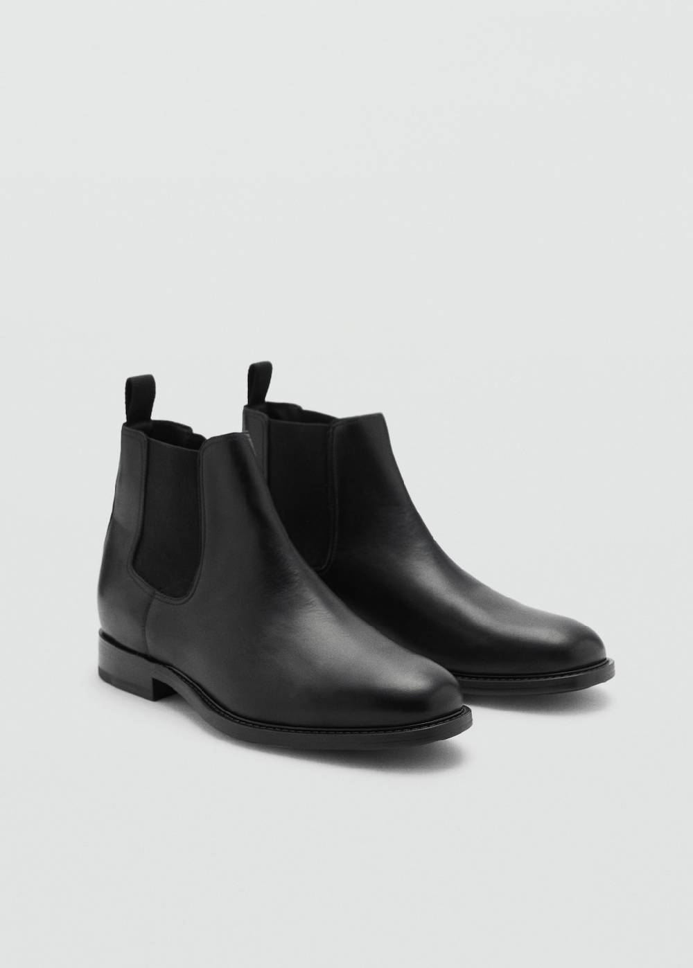 Mango Chelsea Boots aus poliertem Leder