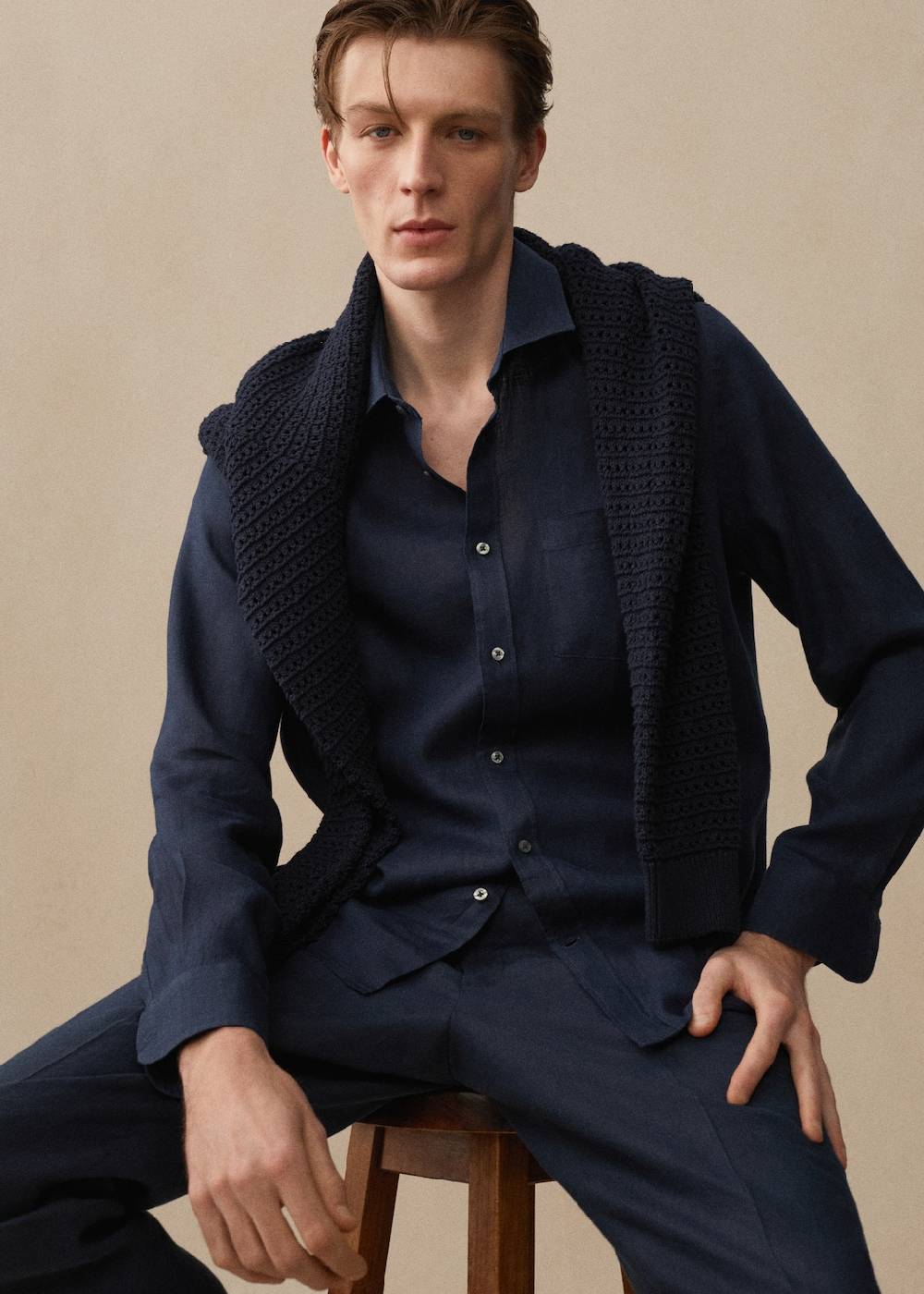 Mango Classic-Fit-Hemd Aus 100 % Leinen