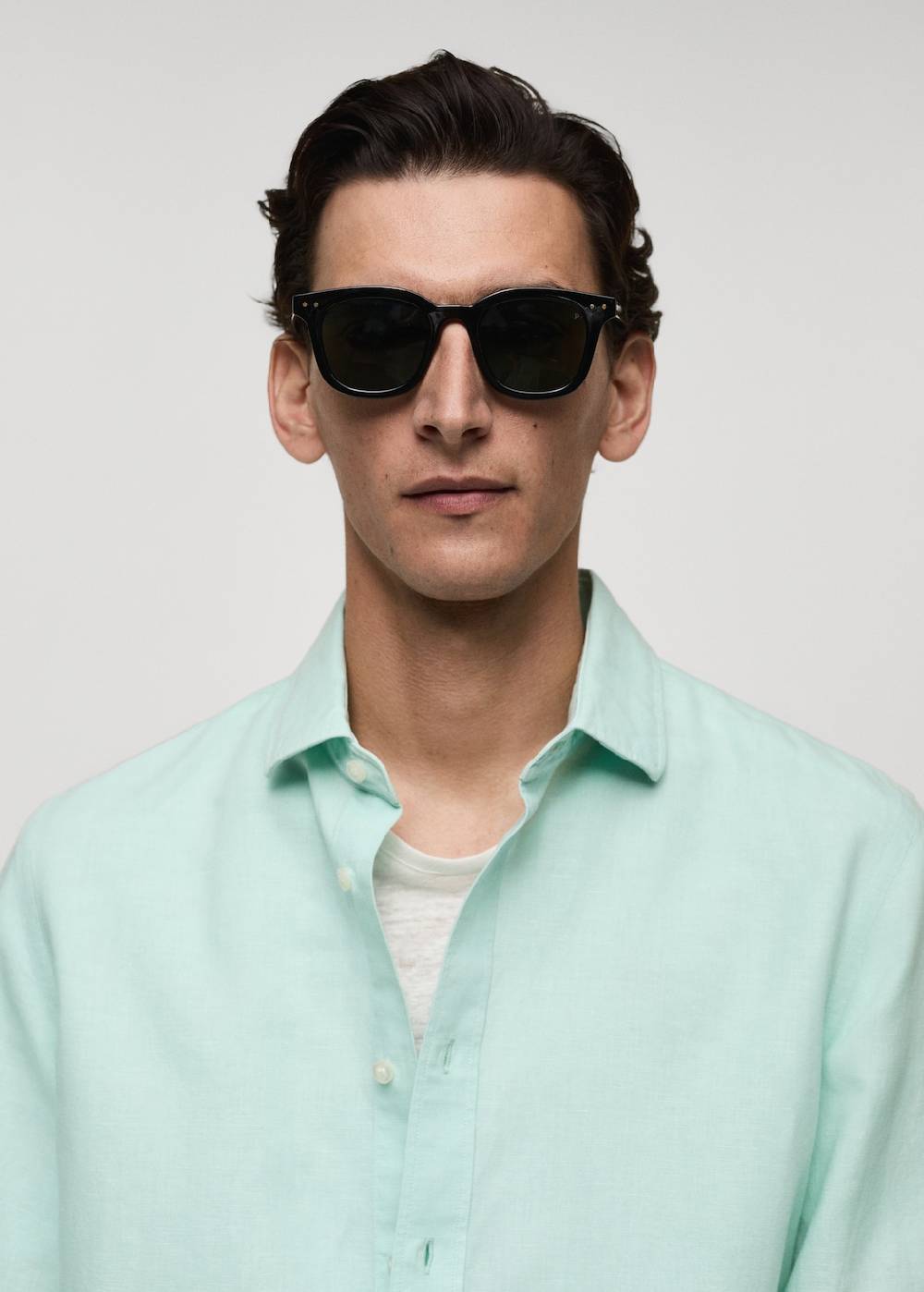 Mango Classic Fit-Leinenhemd