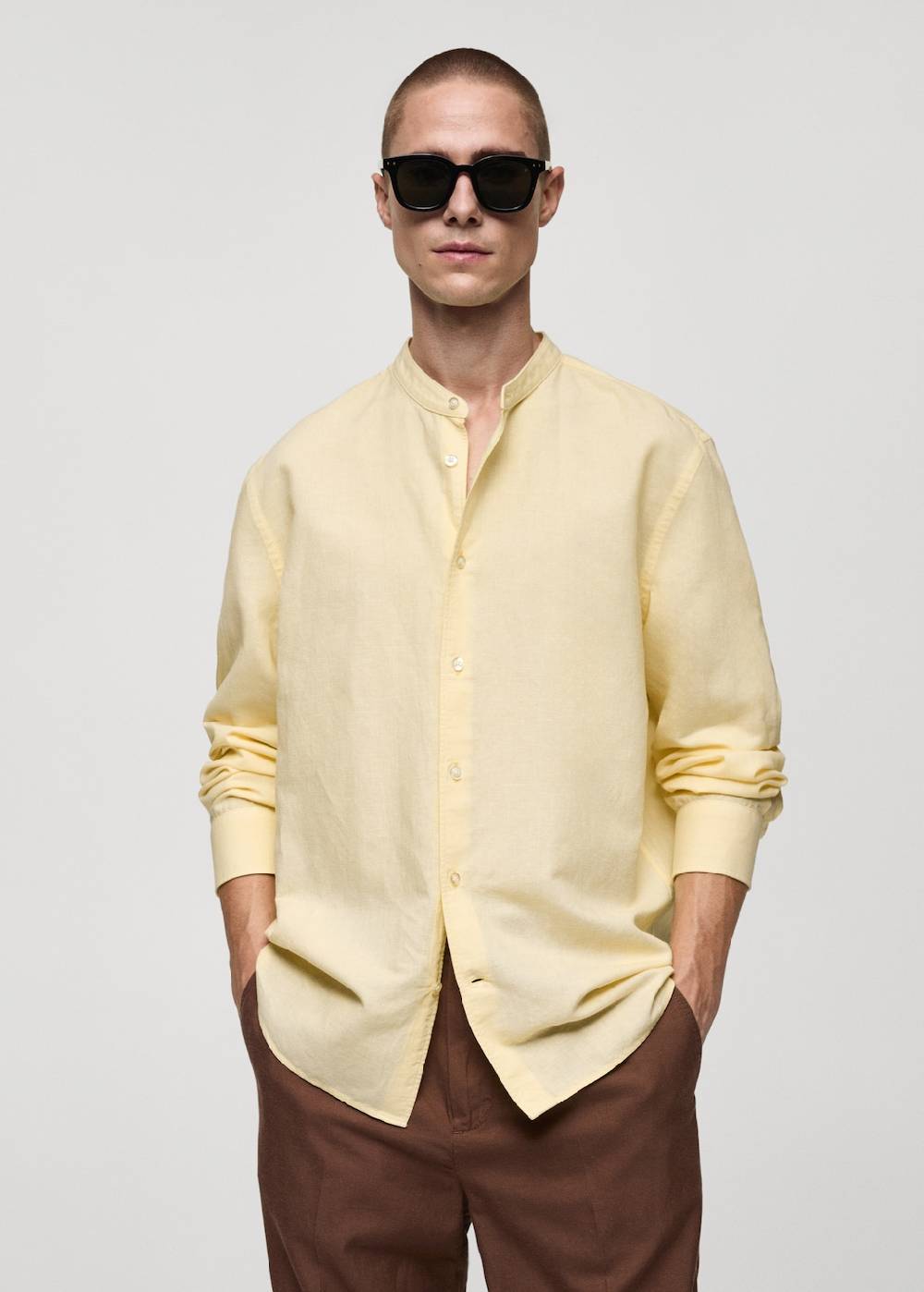 Mango Classic Fit-Leinenhemd