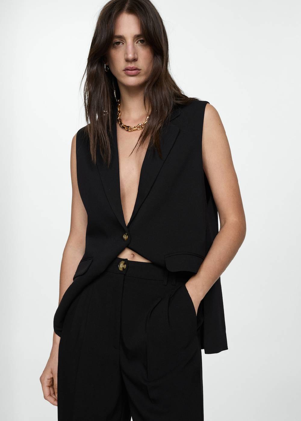 Mango Culotte Mit Bundfalten