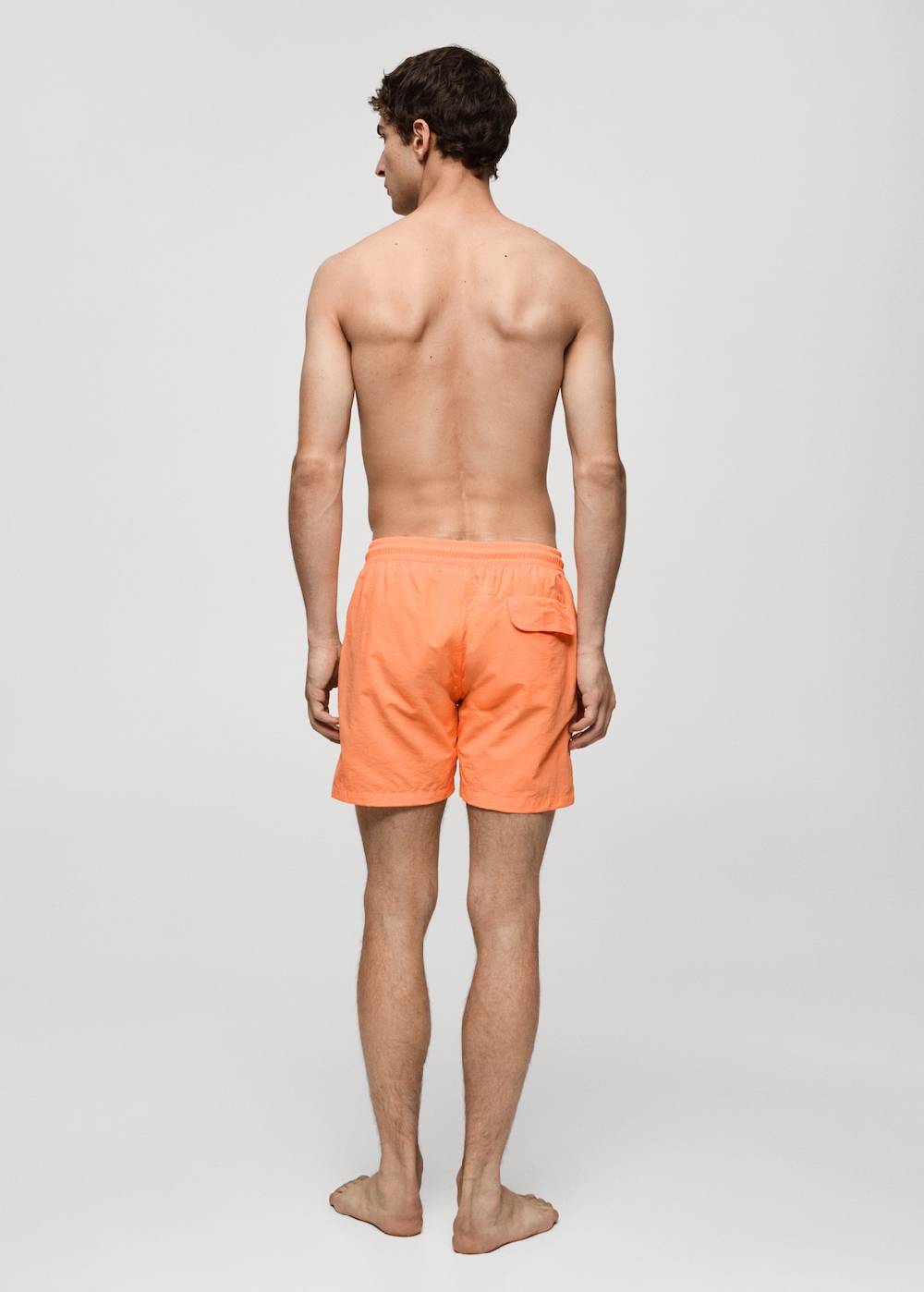 Mango Einfarbige Badeshorts Mit Kordelzug