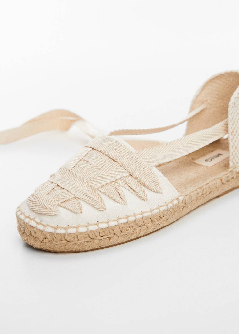 Mango Espadrilles Mit Schleifen