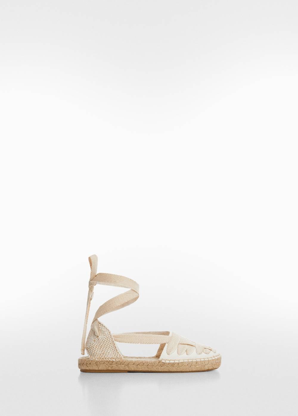 Mango Espadrilles Mit Schleifen