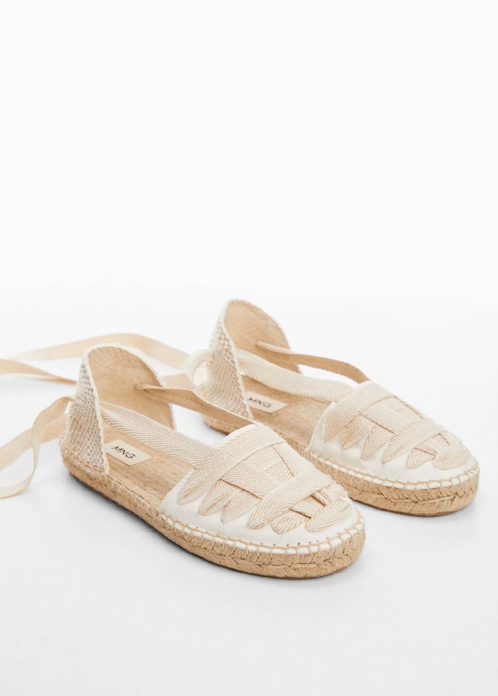 Mango Espadrilles mit Schleifen