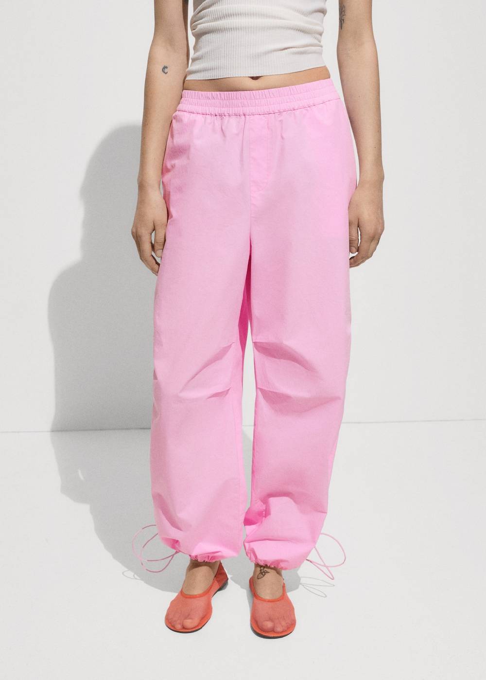 Mango Fallschirmhose aus 100 % Baumwolle