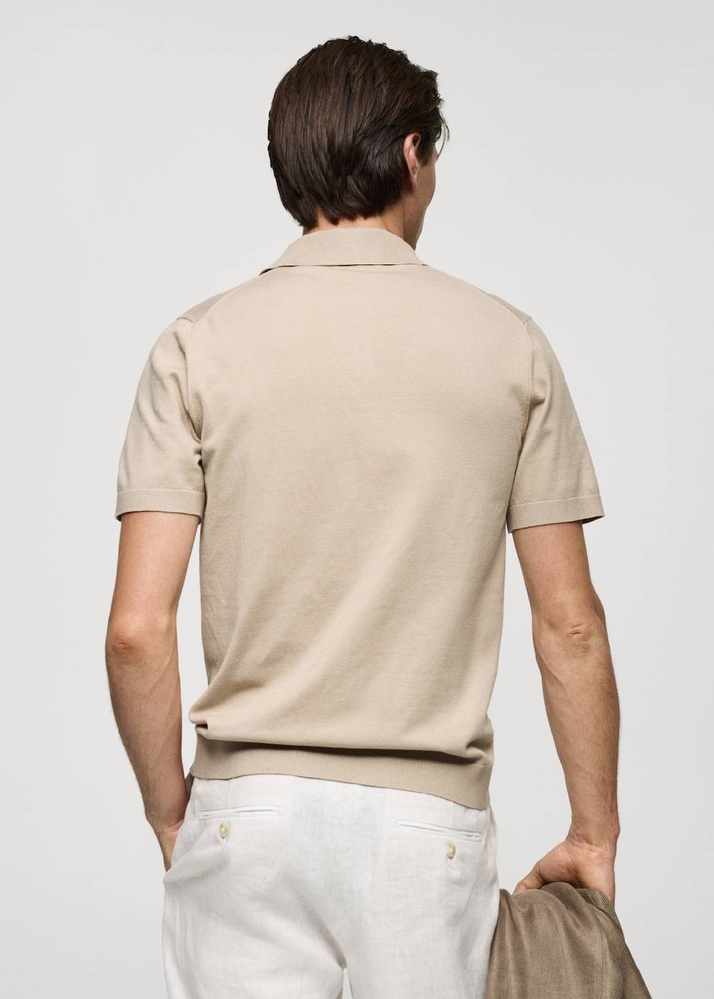 Mango Feinstrick-Poloshirt